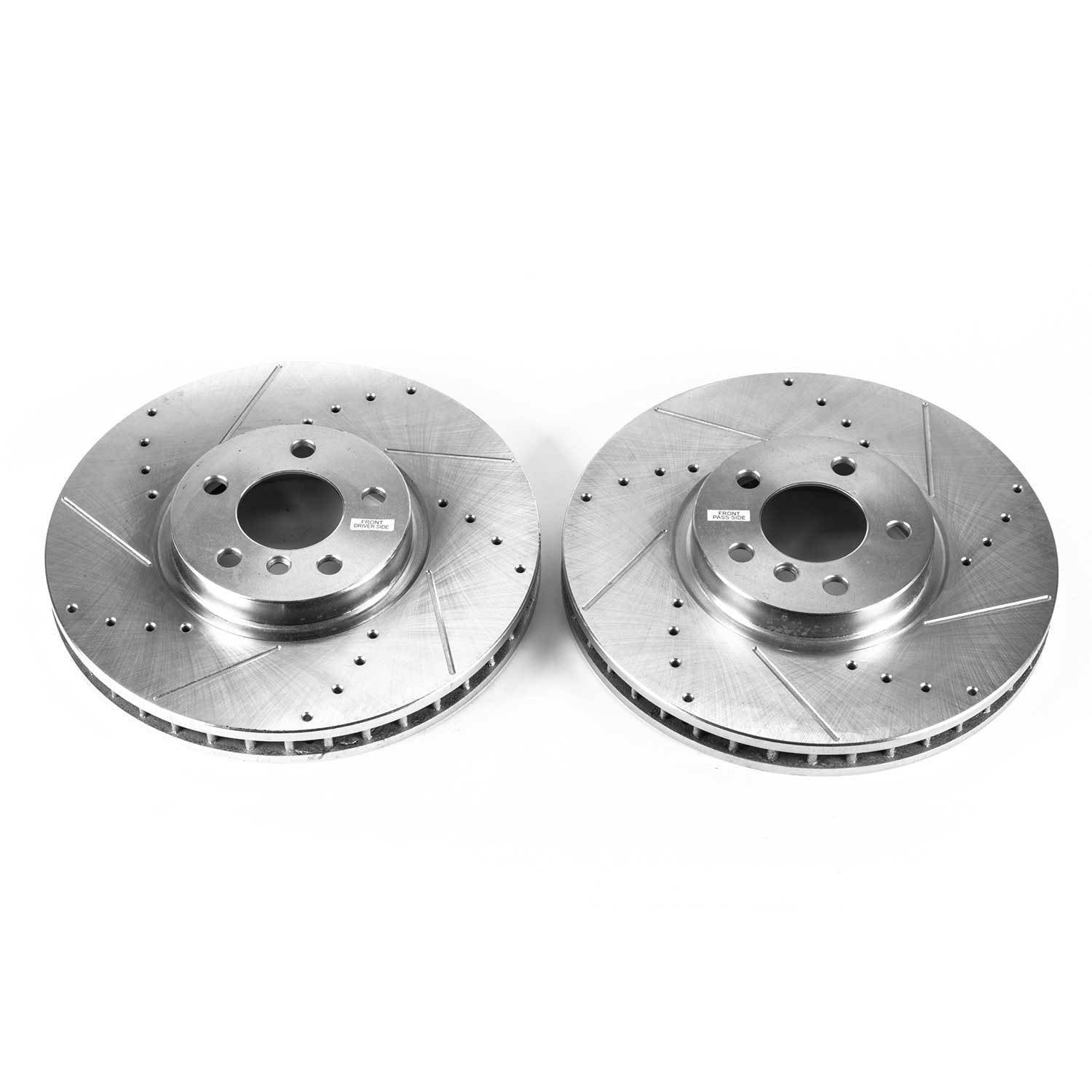 PowerStop Power Stop 02-03 BMW X5 Front Evolution Drilled & Slotted Rotors - Pair EBR667XPR