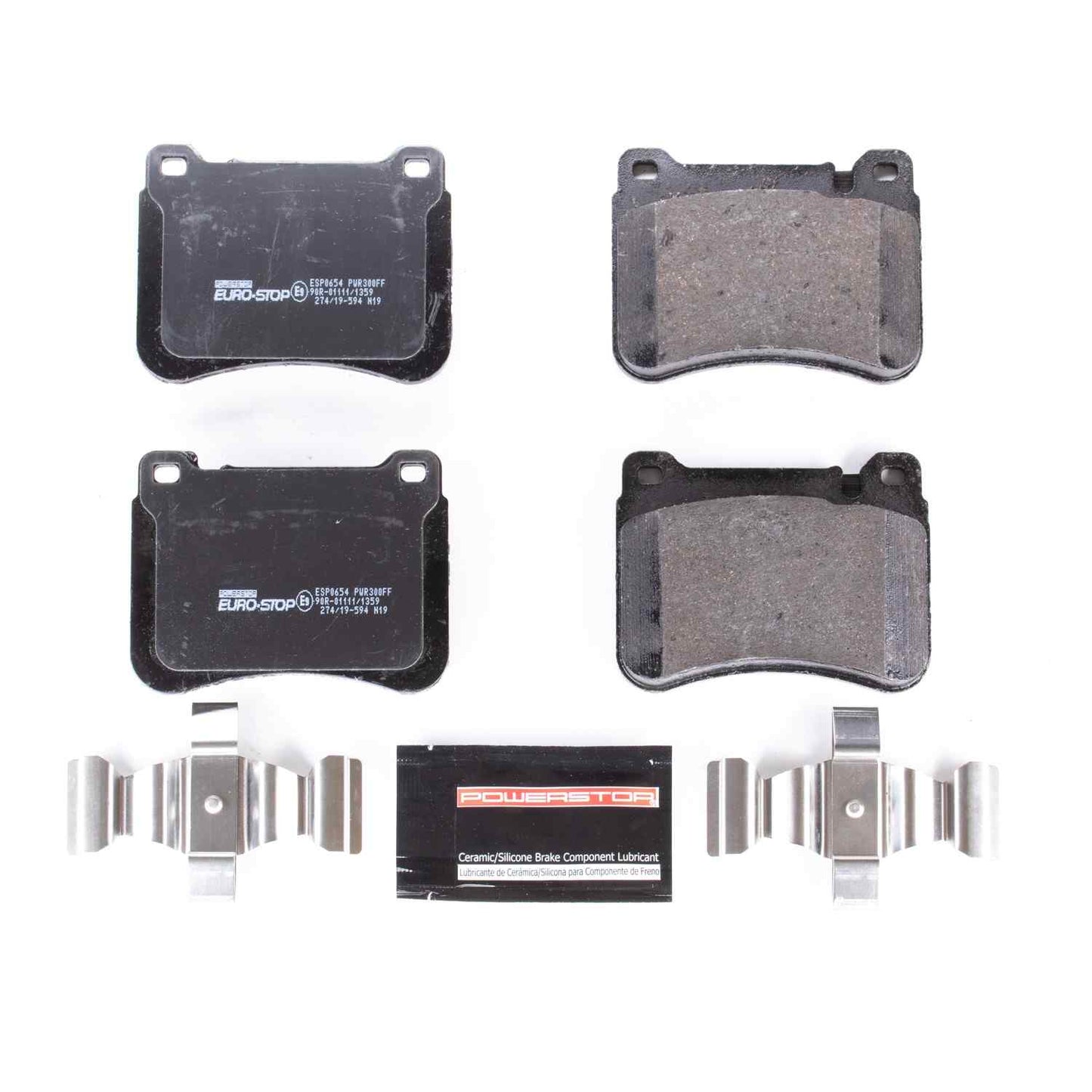 PowerStop Power Stop 06-11 Mercedes-Benz SLK350 Euro-Stop ECE-R90 Front Brake Pads ESP0654