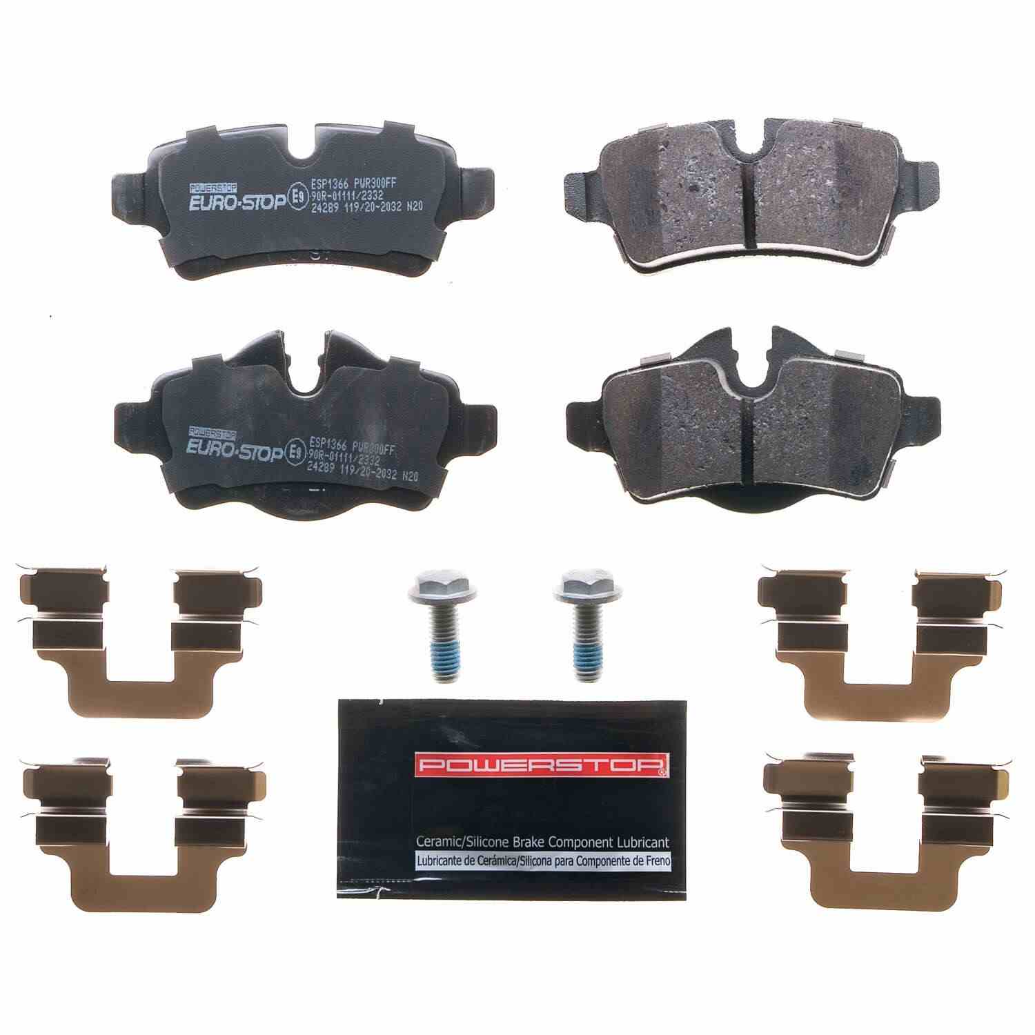 Euro-Stop by PowerStop Disc Brake Pad Set ESP1366
