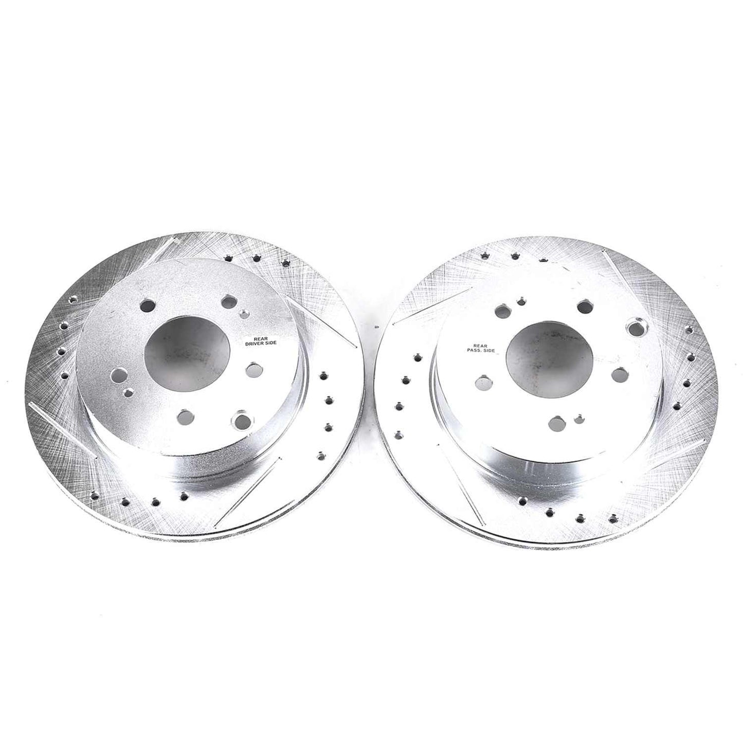 PowerStop Power Stop 06-12 Mitsubishi Eclipse Rear Evolution Drilled & Slotted Rotors - Pair JBR1172XPR