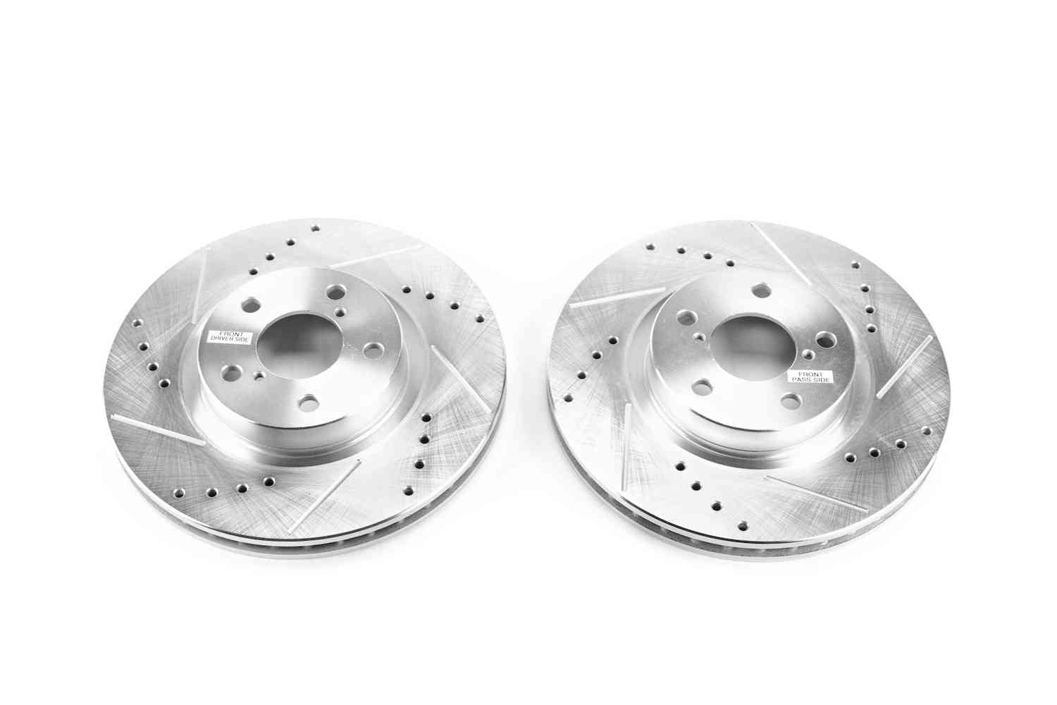 PowerStop Power Stop 17-19 Subaru Impreza Front Evolution Drilled & Slotted Rotors - Pair JBR1758XPR