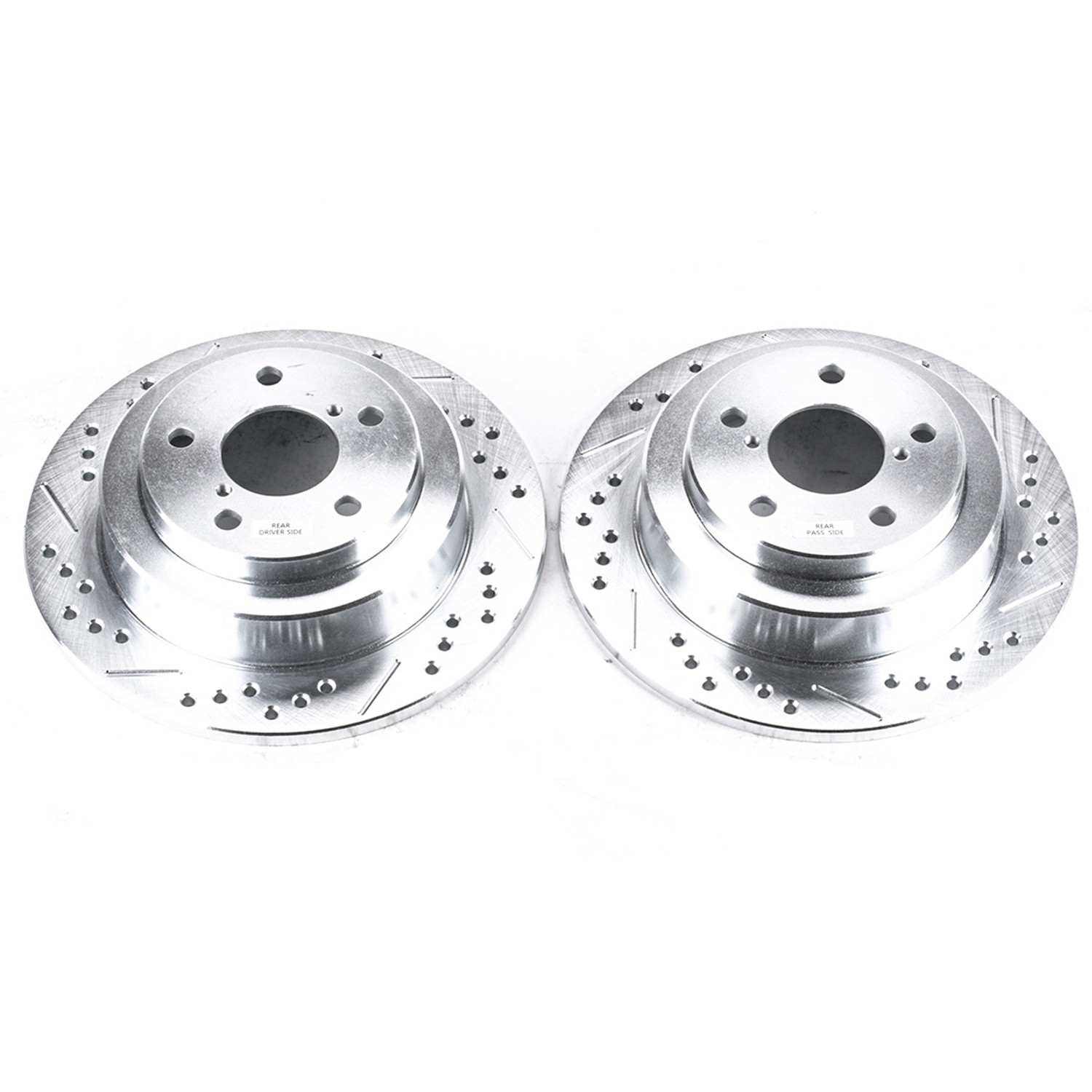 PowerStop Power Stop 05-06 Saab 9-2X Rear Evolution Drilled & Slotted Rotors - Pair JBR359XPR