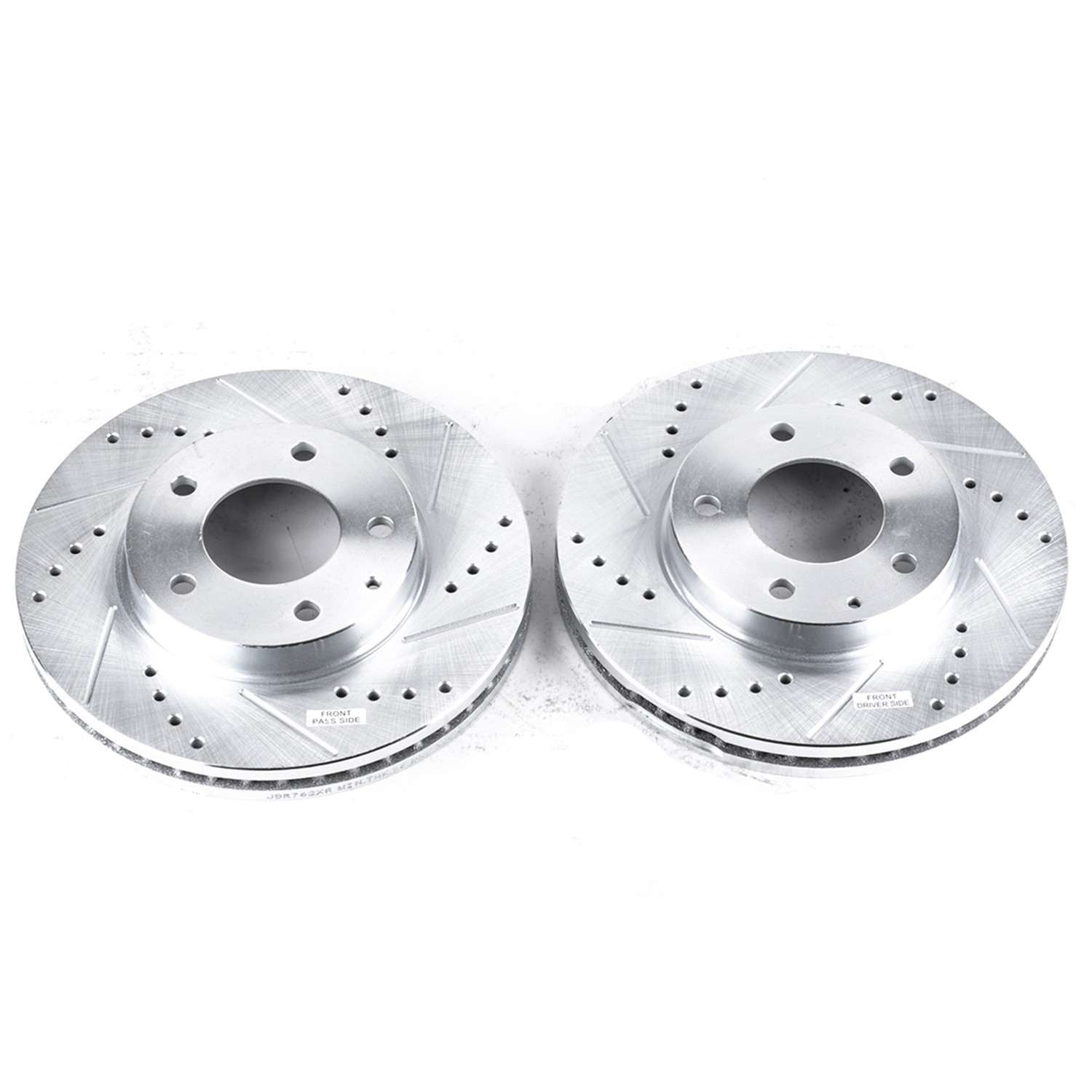 PowerStop Power Stop 95-00 Mazda Millenia Front Evolution Drilled & Slotted Rotors - Pair JBR762XPR