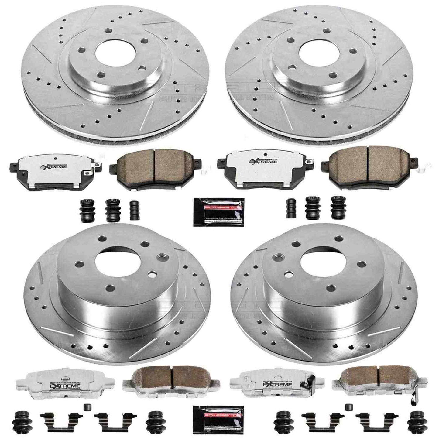 PowerStop Power Stop 05-06 Nissan Altima Front & Rear Z26 Street Warrior Brake Kit K092-26