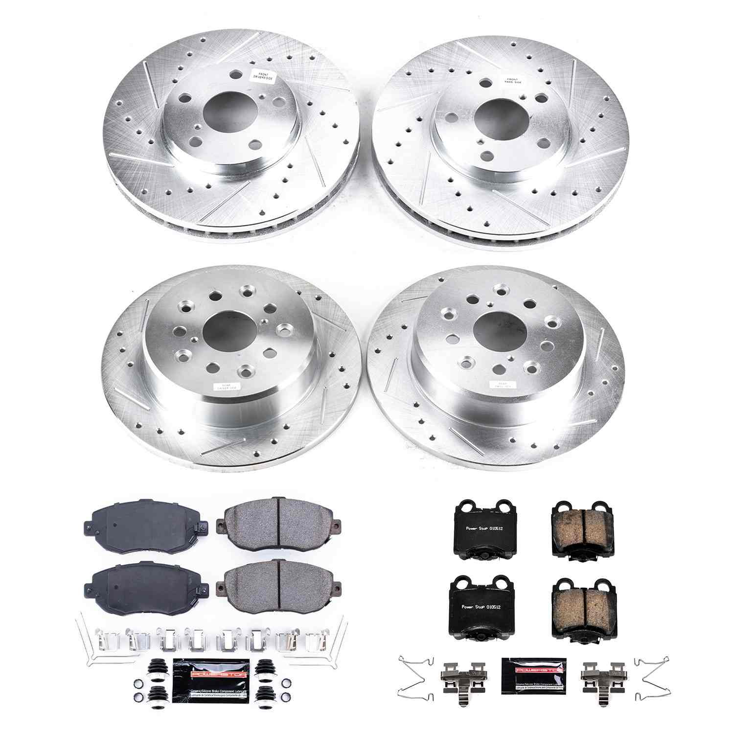 PowerStop Power Stop 98-05 Lexus GS300 Front & Rear Z23 Evolution Sport Brake Kit K1079