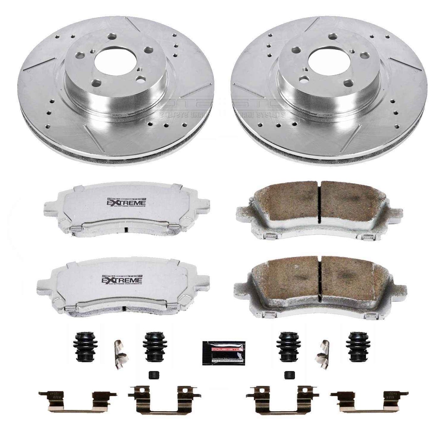 PowerStop Power Stop 98-02 Subaru Forester Front Z26 Street Warrior Brake Kit K1120-26