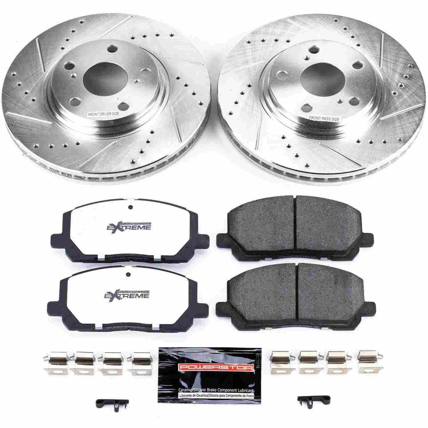 PowerStop Power Stop 01-07 Toyota Highlander Front Z36 Truck & Tow Brake Kit K1137-36