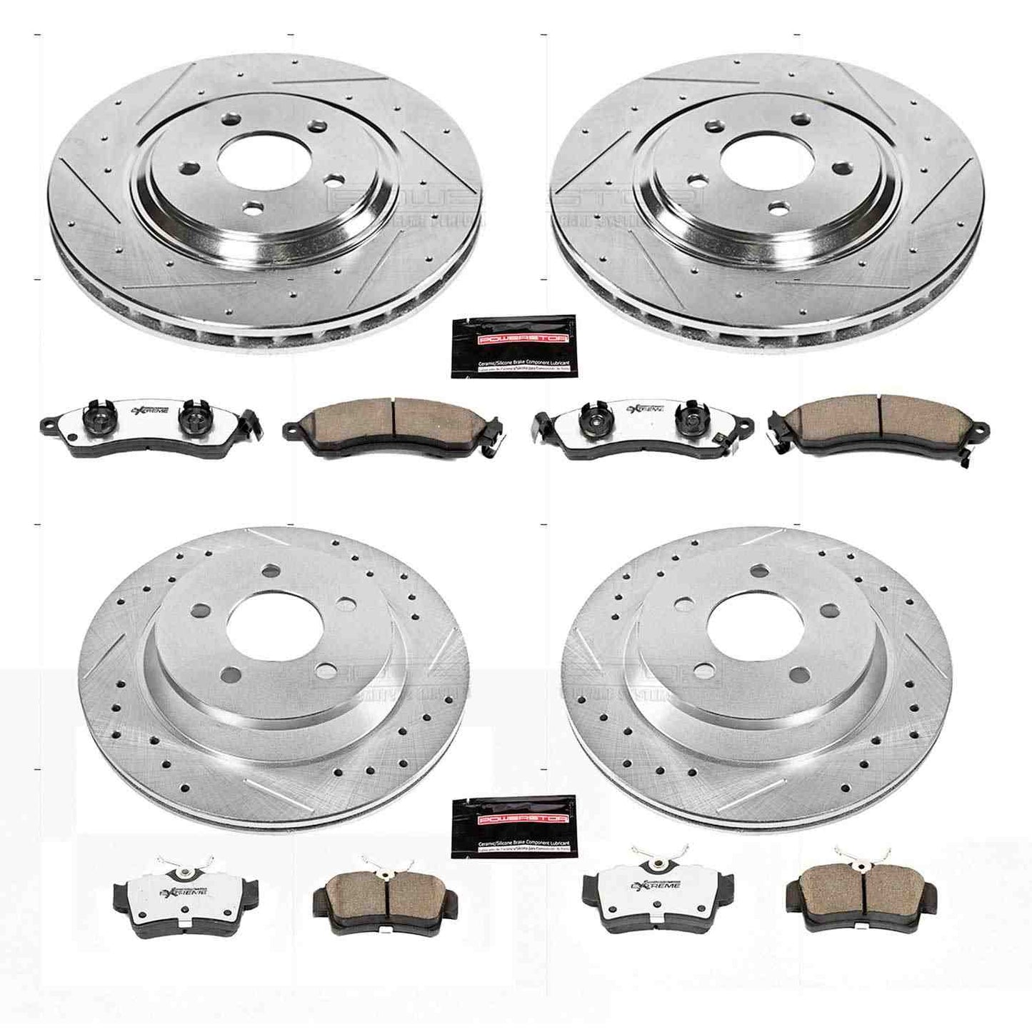 PowerStop Power Stop 94-99 Ford Mustang Front & Rear Z26 Street Warrior Brake Kit K1305-26