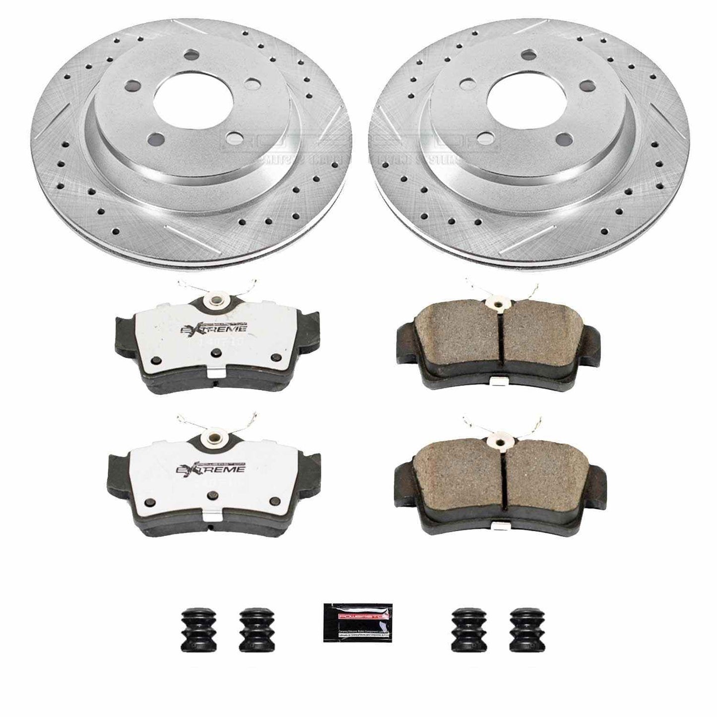 PowerStop Power Stop 94-99 Ford Mustang Rear Z26 Street Warrior Brake Kit K1306-26