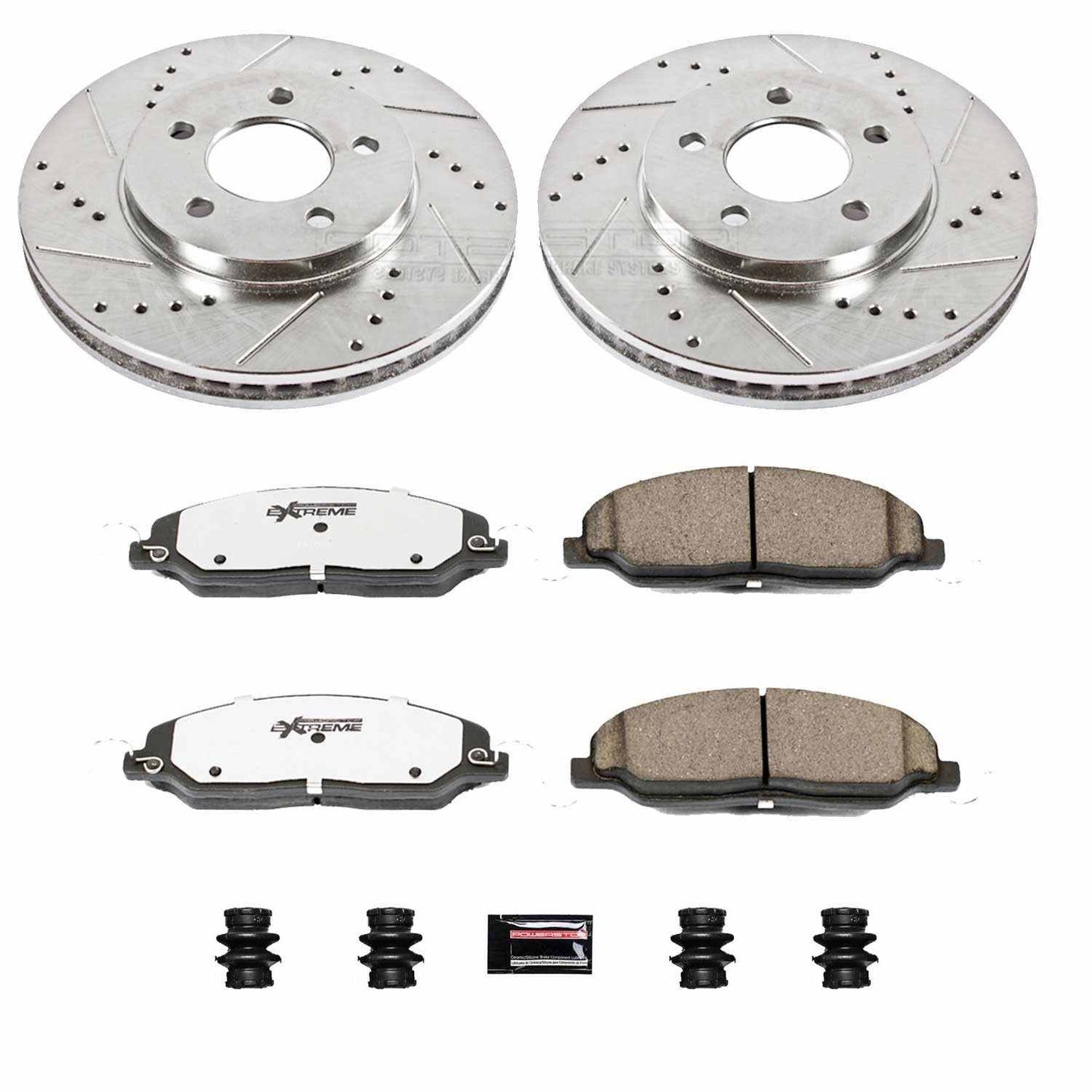 PowerStop Power Stop 05-10 Ford Mustang Front Z26 Street Warrior Brake Kit K1382-26