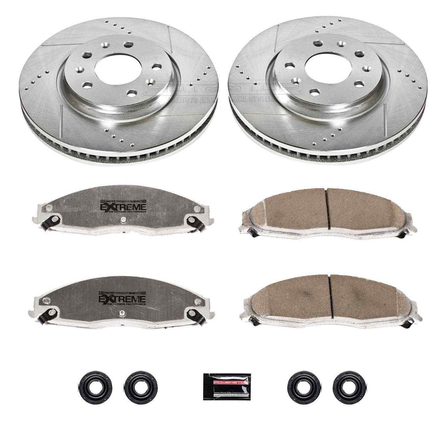 PowerStop Power Stop 03-05 Cadillac CTS Front Z26 Street Warrior Brake Kit K1423-26