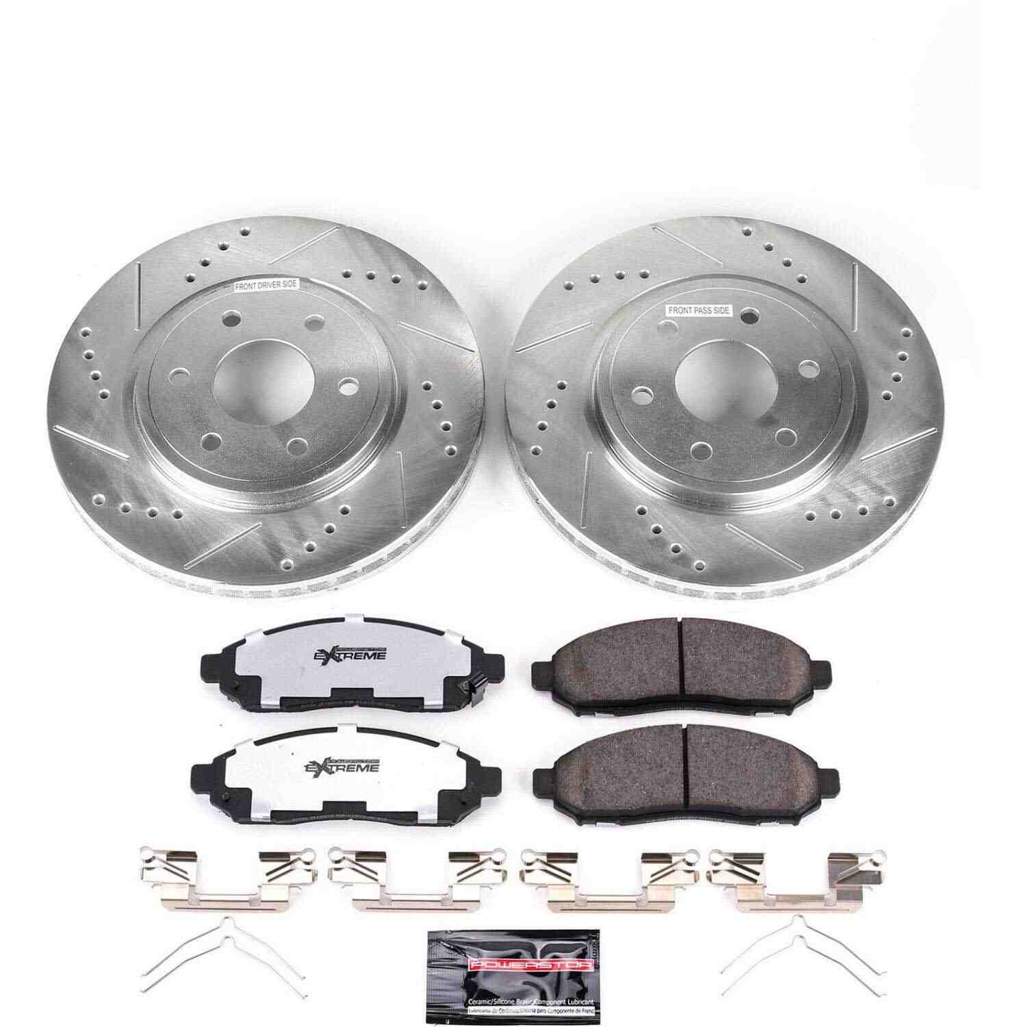 PowerStop Power Stop 05-18 Nissan Frontier Front Z36 Truck & Tow Brake Kit K142-36