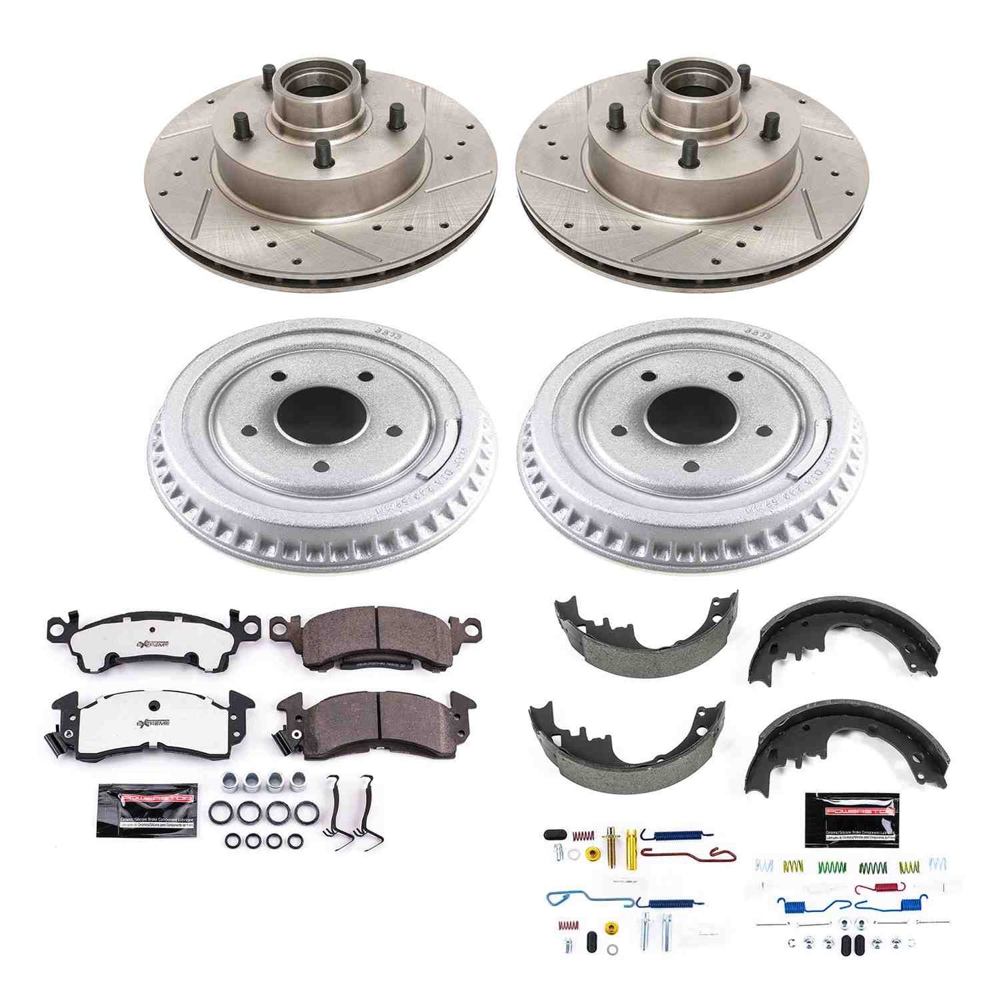 PowerStop Power Stop 1985 Buick Electra Front & Rear Z26 Street Warrior Brake Kit K15020DK-26
