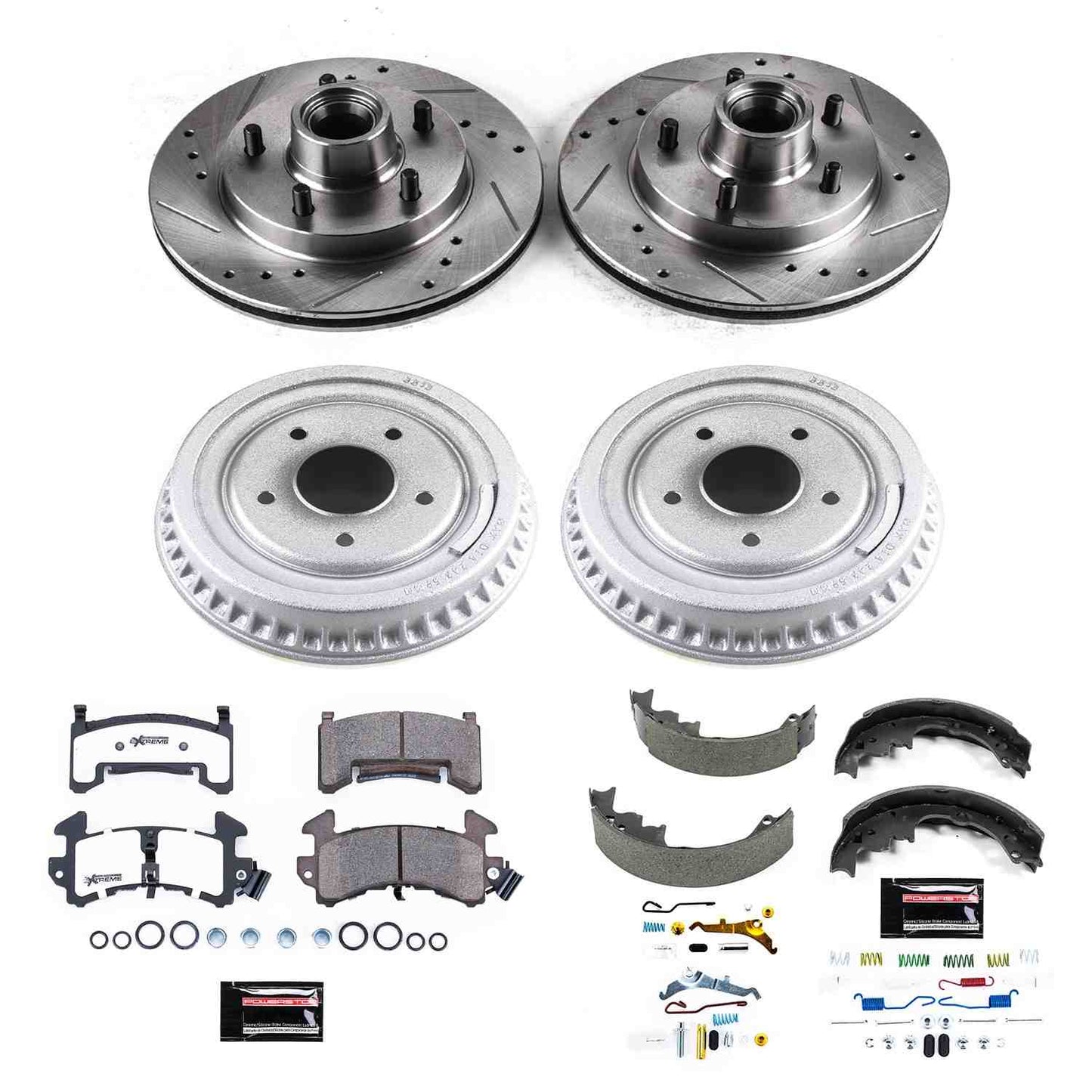 PowerStop Power Stop 85-87 Buick Regal Front & Rear Z26 Street Warrior Brake Kit K15044DK-26