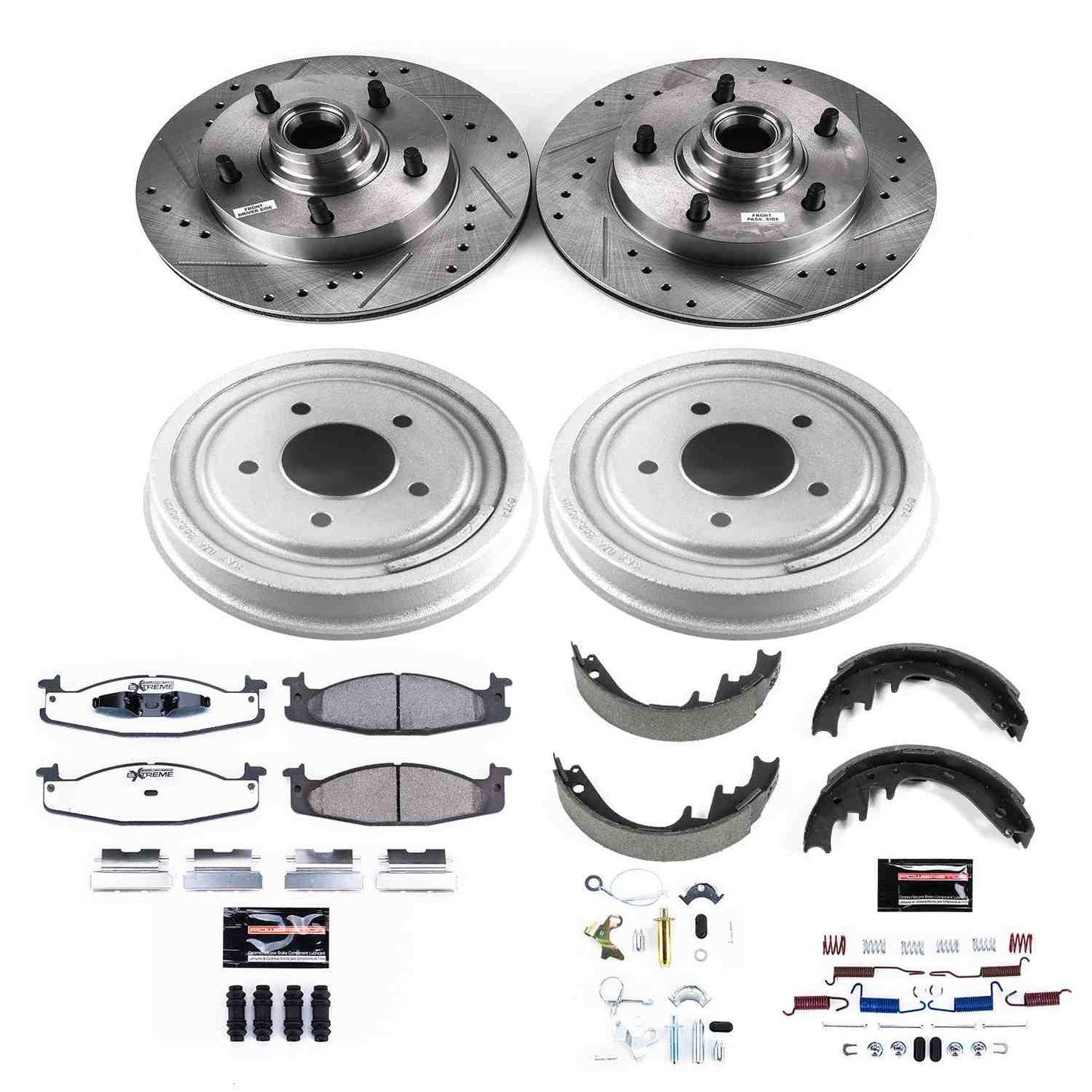 PowerStop Power Stop 94-96 Ford E-150 Front & Rear Z36 Truck & Tow Brake Kit K15090DK-36