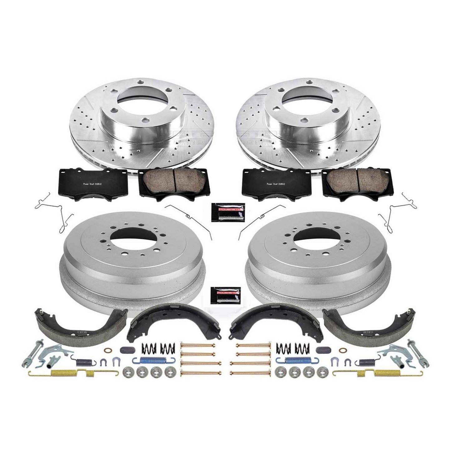 PowerStop Power Stop 00-03 Toyota Tundra Front & Rear Z23 Evolution Sport Brake Kit K15098DK