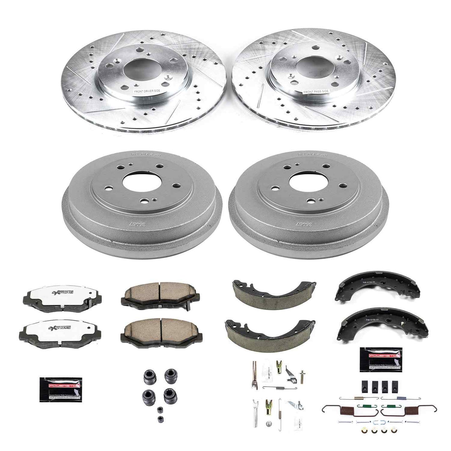 PowerStop Power Stop 03-07 Honda Accord Front & Rear Z26 Street Warrior Brake Kit K15107DK-26