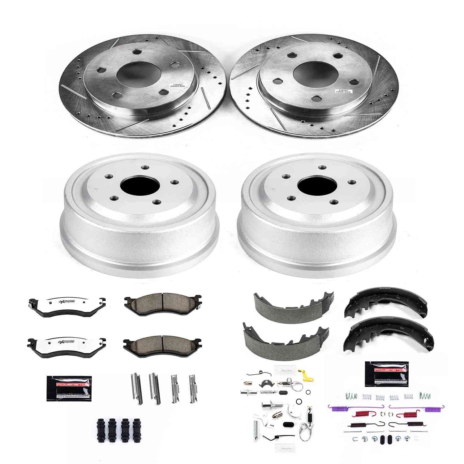 PowerStop Power Stop 00-01 Dodge Ram 1500 Front & Rear Z36 Truck & Tow Brake Kit K15166DK-36