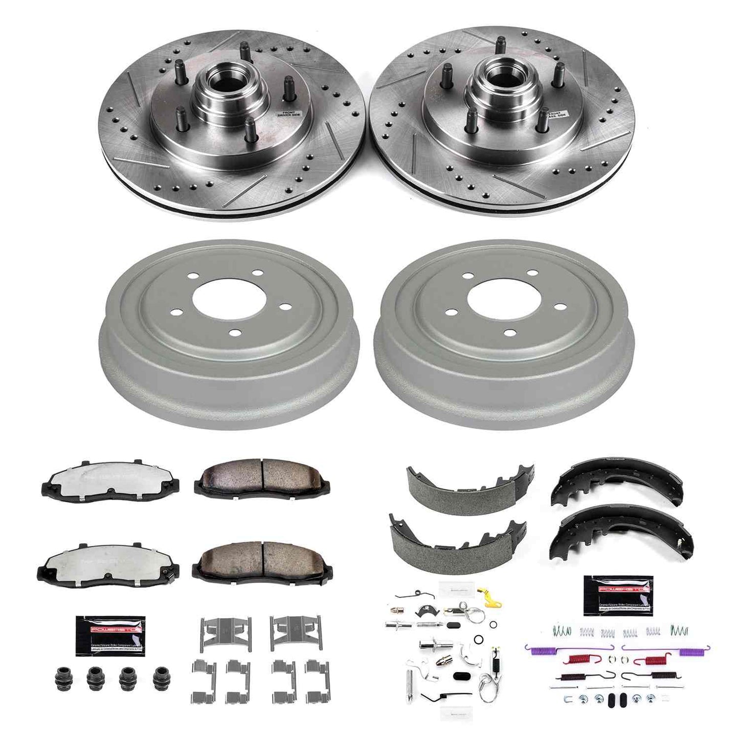 PowerStop Power Stop 97-00 Ford F-150 Front & Rear Z36 Truck & Tow Brake Kit K15175DK-36