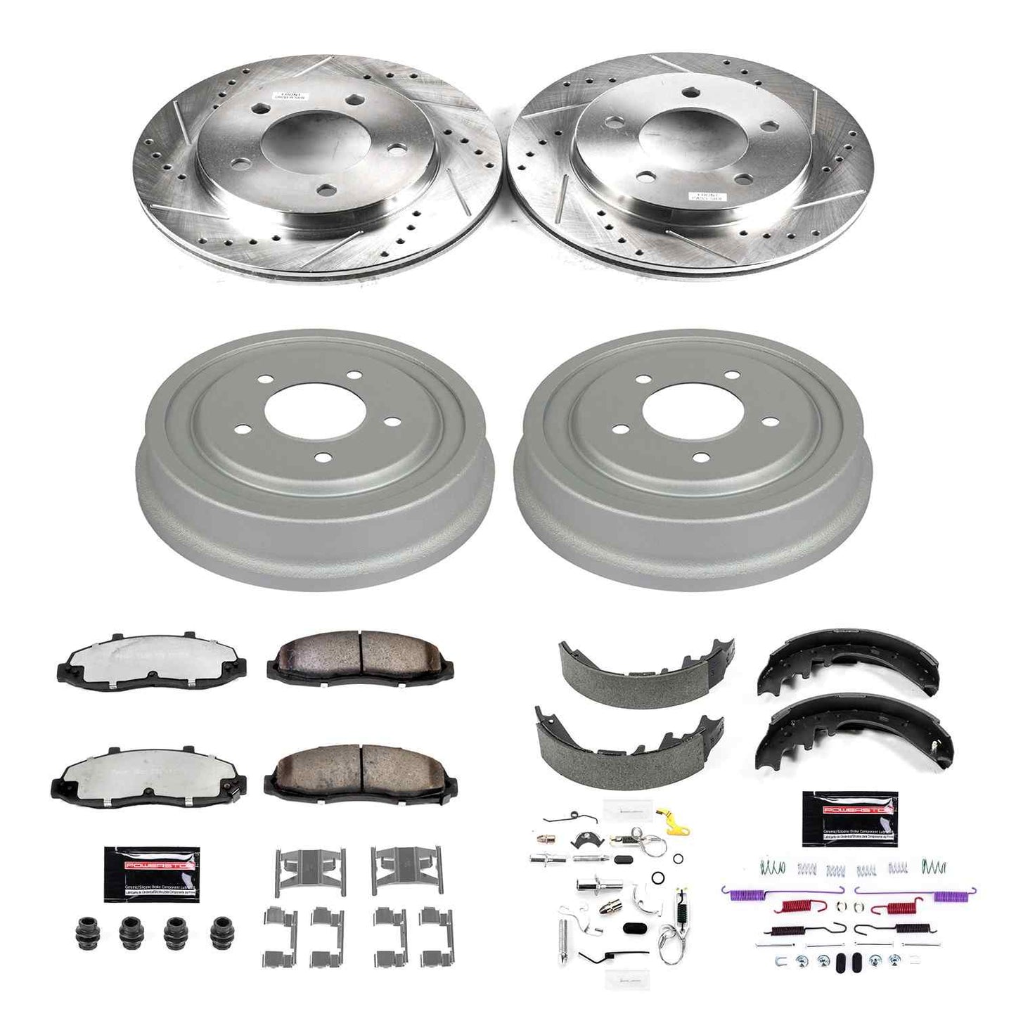 PowerStop Power Stop 97-00 Ford F-150 Front & Rear Z36 Truck & Tow Brake Kit K15177DK-36