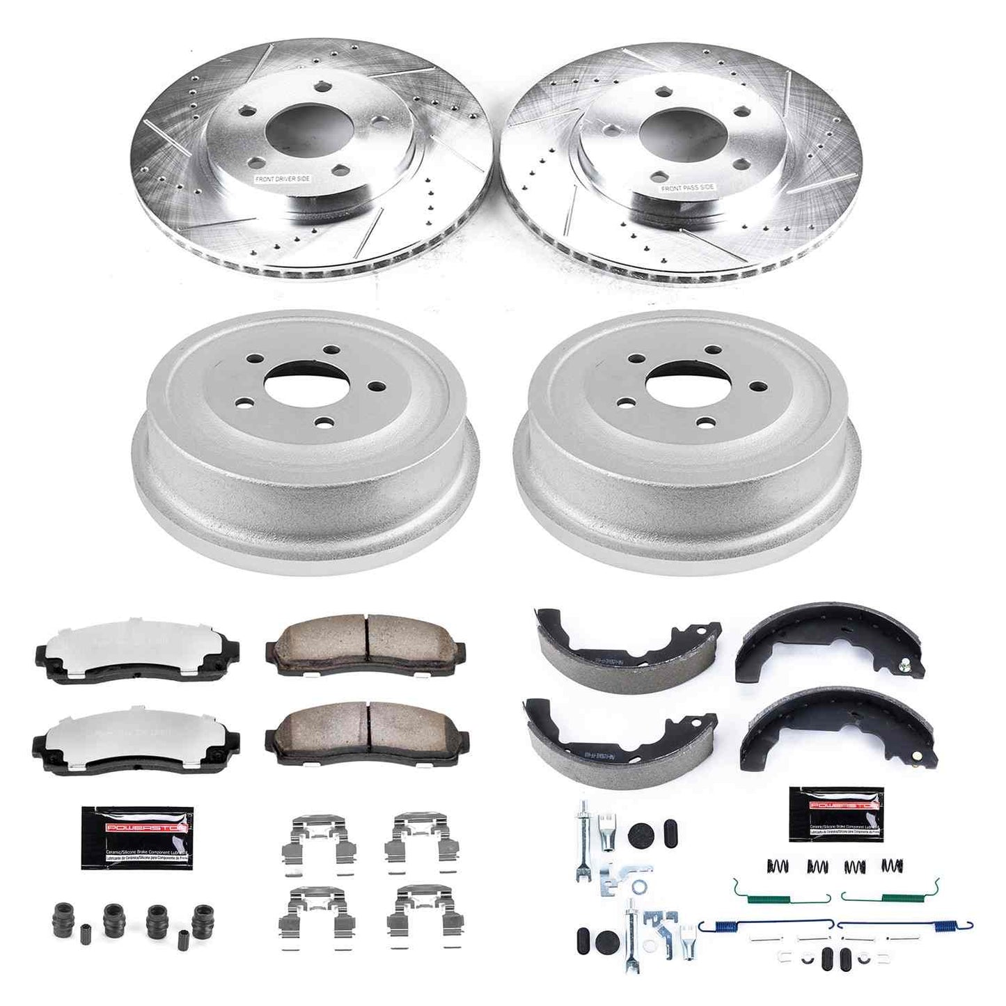 PowerStop Power Stop 02-07 Saturn Vue Front & Rear Z36 Truck & Tow Brake Kit K15219DK-36