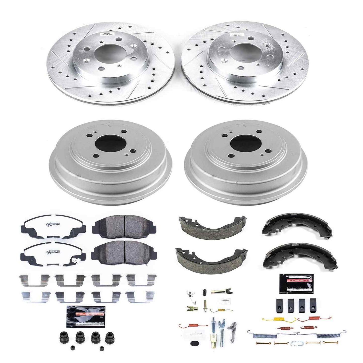 PowerStop Power Stop 10-14 Honda Insight Front & Rear Z26 Street Warrior Brake Kit K15247DK-26