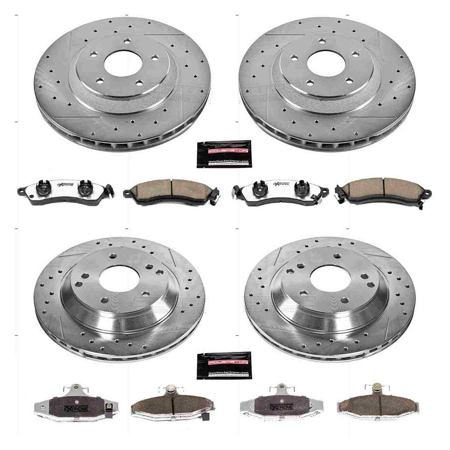 PowerStop Power Stop 88-96 Chevrolet Corvette Front & Rear Z26 Street Warrior Brake Kit K1528-26