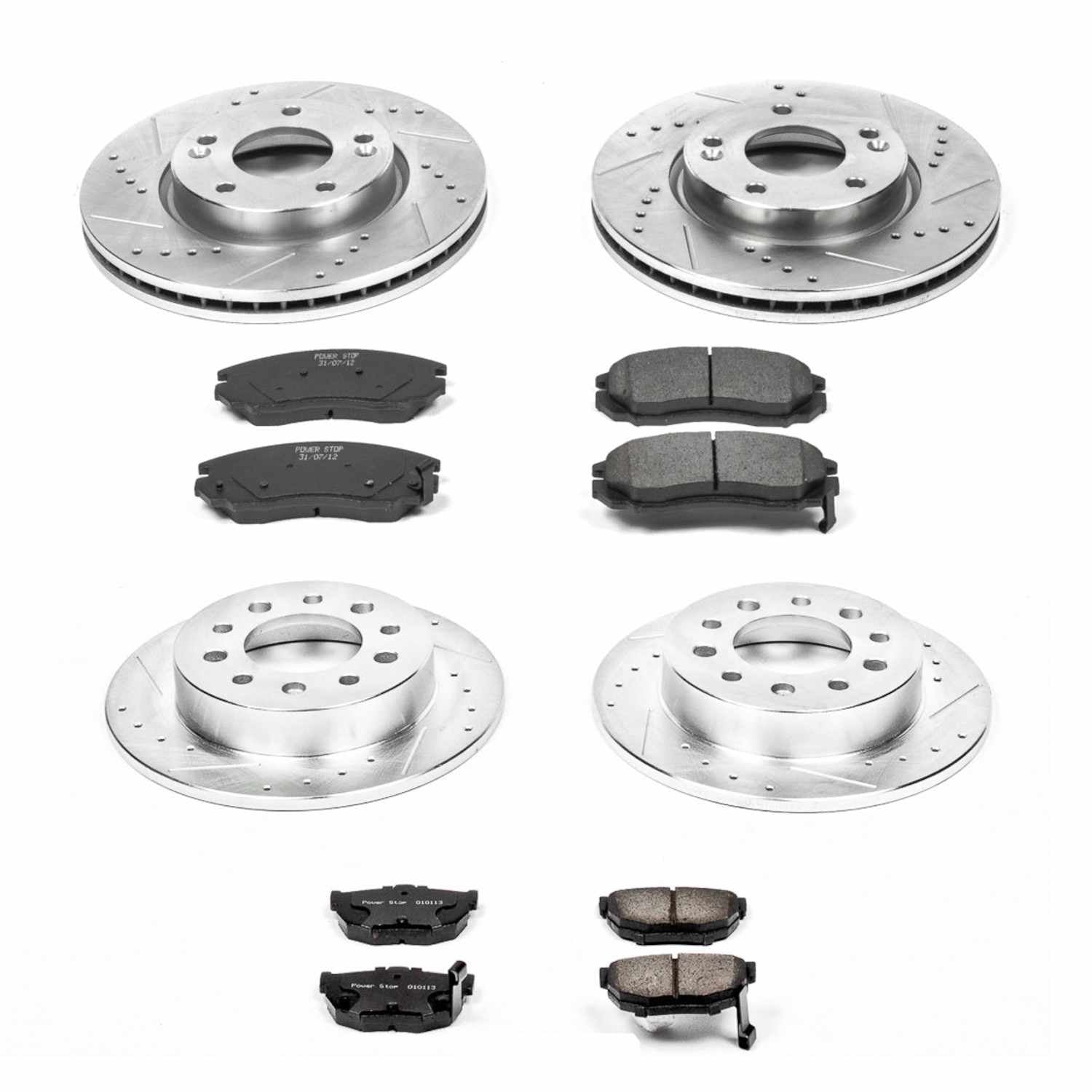 Power Stop 04-06 Hyundai Tiburon Front & Rear Z23 Evolution Sport Brake Kit K164