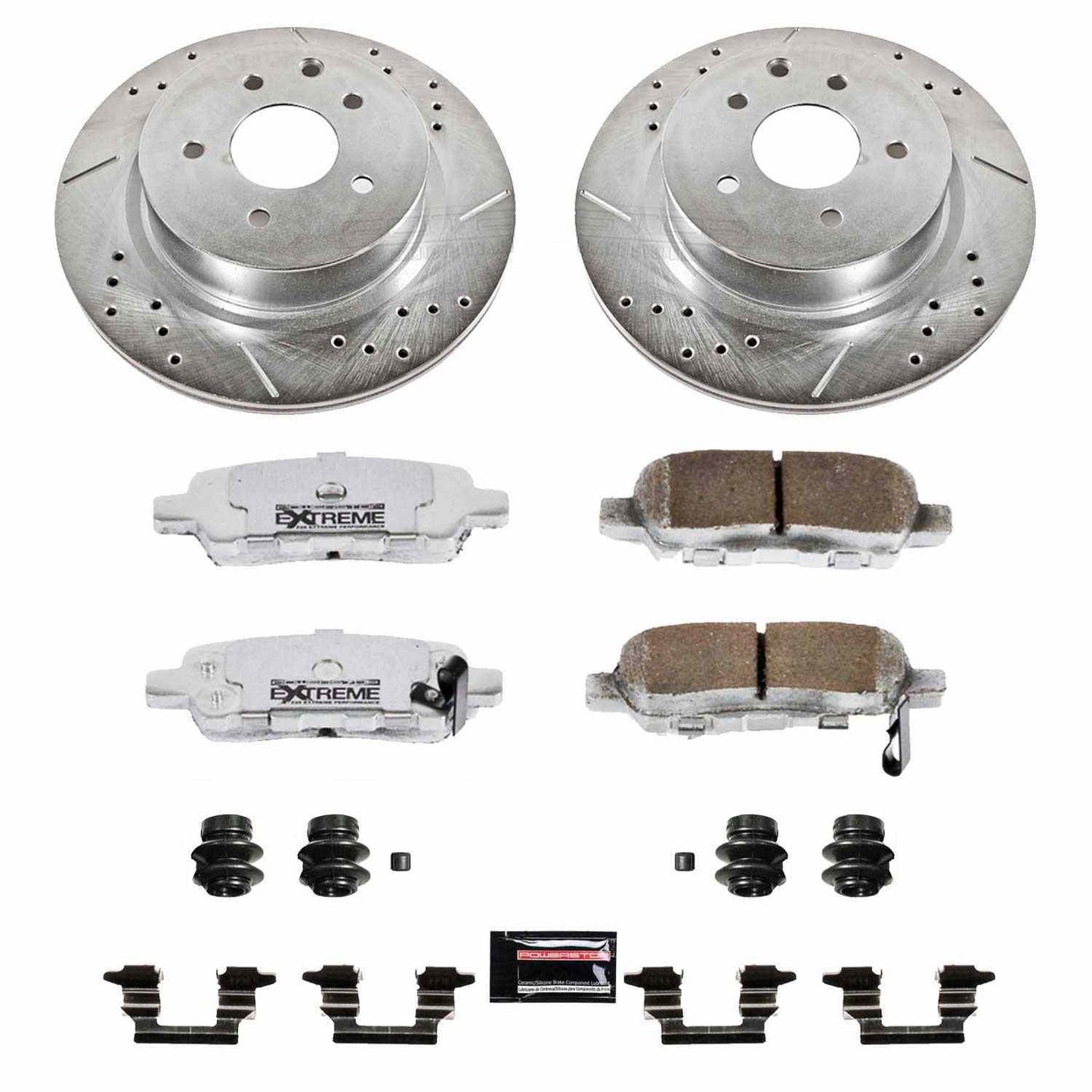 PowerStop Power Stop 08-12 Infiniti EX35 Rear Z26 Street Warrior Brake Kit K179-26