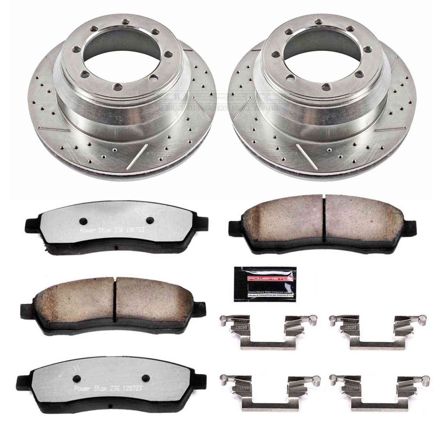 PowerStop Power Stop 99-04 Ford F-350 Super Duty Rear Z36 Truck & Tow Brake Kit K1889-36