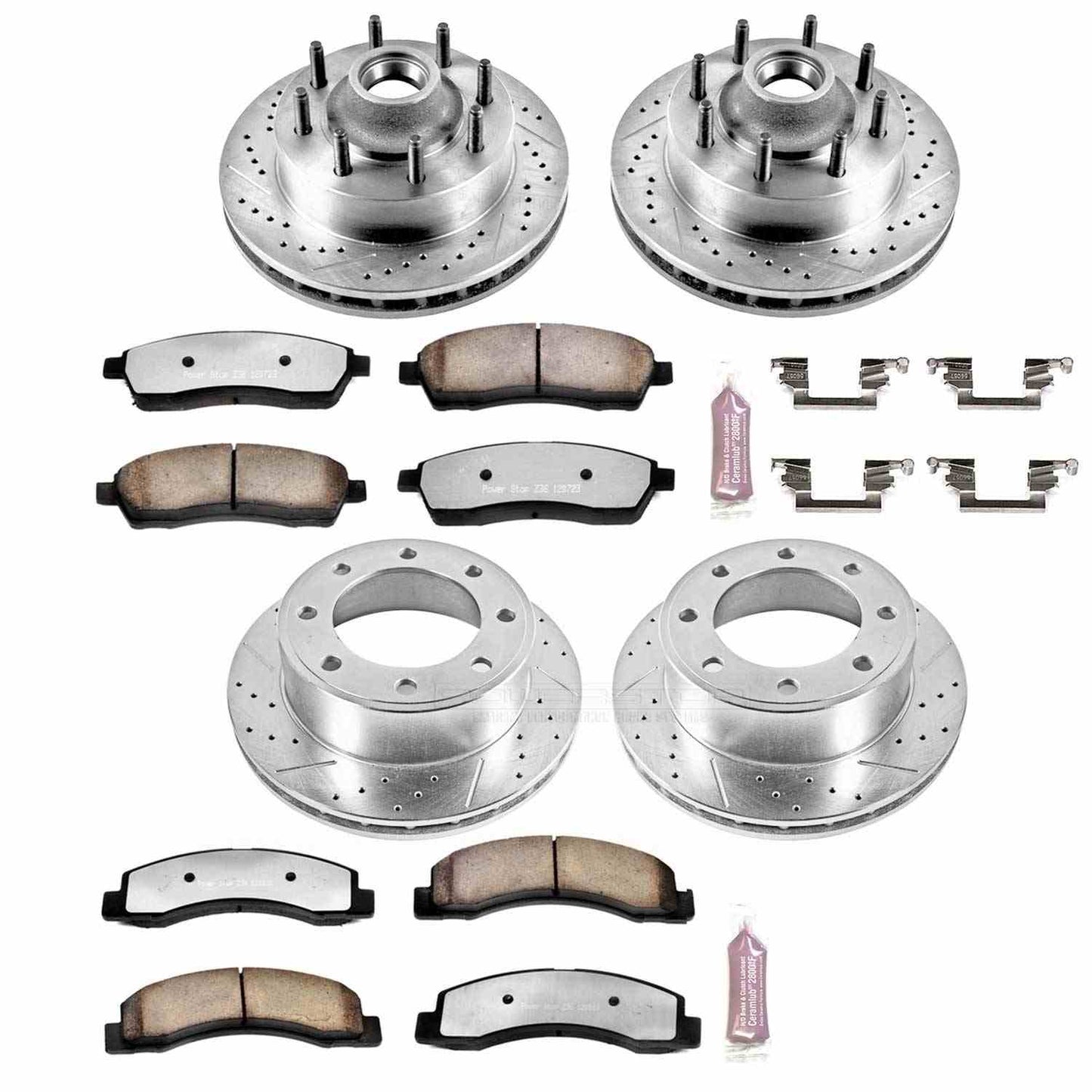 PowerStop Power Stop 99-01 Ford F-250 Super Duty Front & Rear Z36 Truck & Tow Brake Kit K1892-36