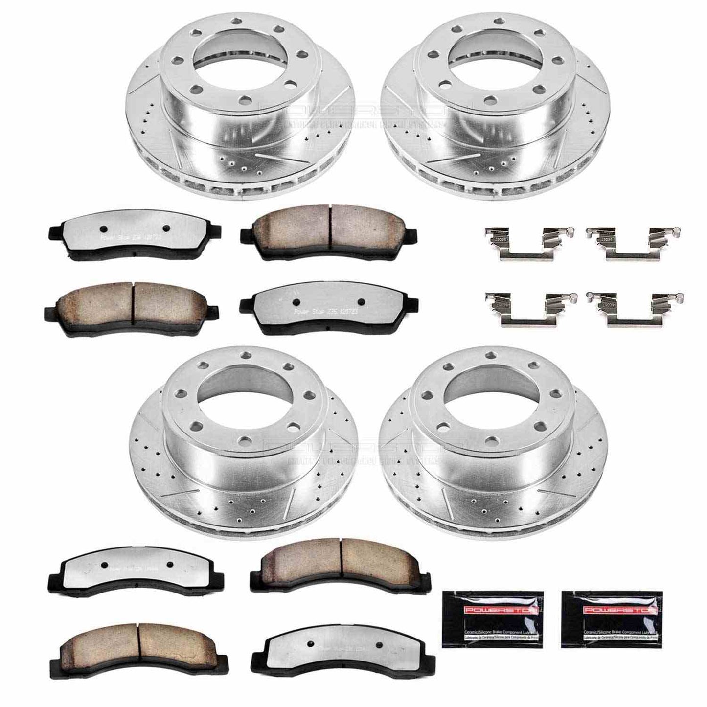 PowerStop Power Stop 00-05 Ford Excursion Front & Rear Z36 Truck & Tow Brake Kit K1906-36