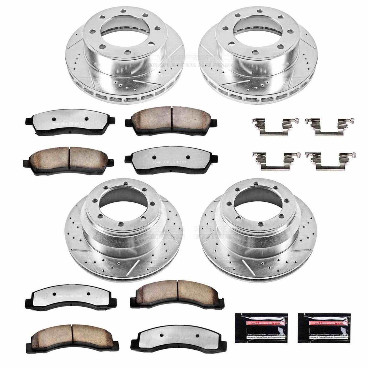 PowerStop Power Stop 99-04 Ford F-350 Super Duty Front & Rear Z36 Truck & Tow Brake Kit K1907-36