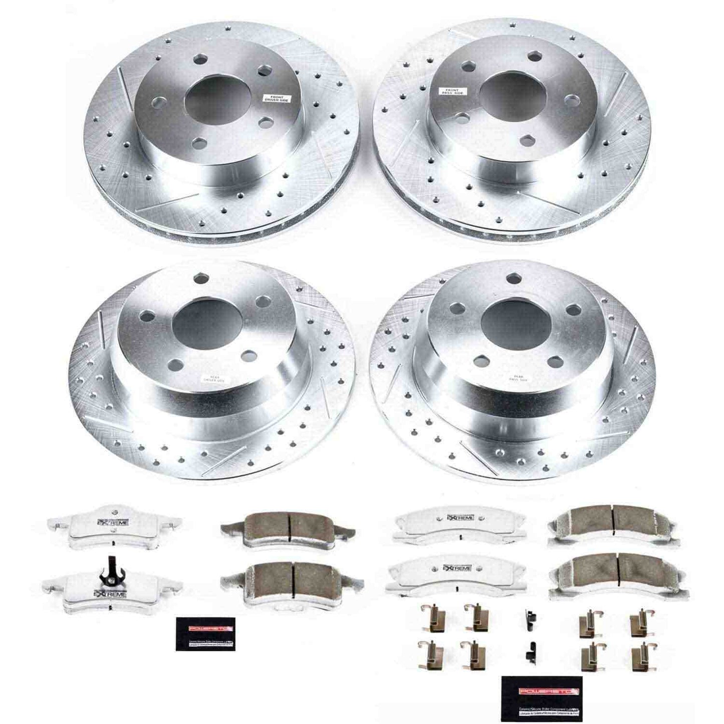PowerStop Power Stop 99-04 Jeep Grand Cherokee Front & Rear Z26 Street Warrior Brake Kit K2150-26