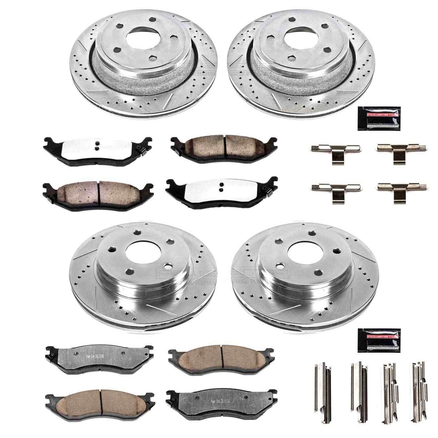 PowerStop Power Stop 04-06 Dodge Durango Front & Rear Z36 Truck & Tow Brake Kit K2166-36