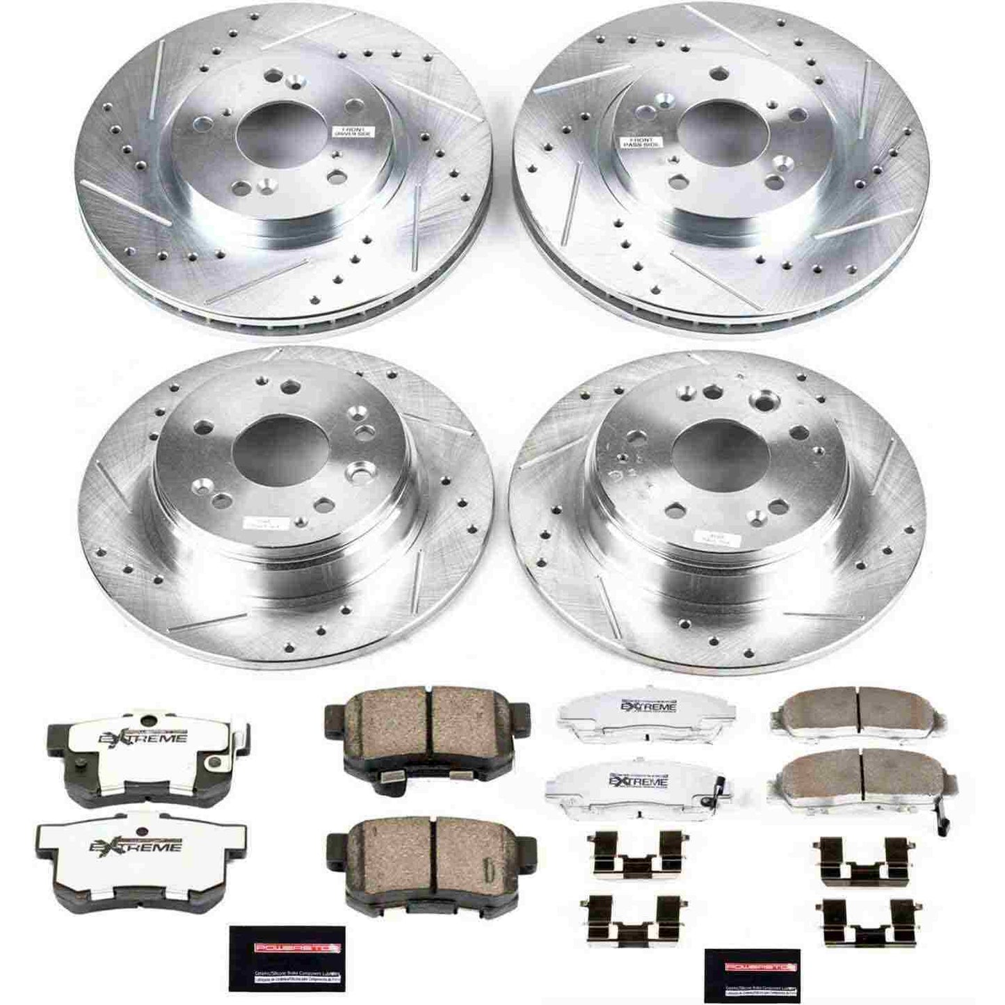PowerStop Power Stop 99-03 Acura TL Front & Rear Z26 Street Warrior Brake Kit K2295-26
