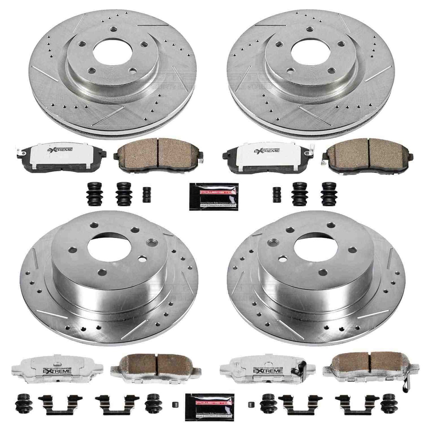 PowerStop Power Stop 10-13 Nissan Altima Front & Rear Z26 Street Warrior Brake Kit K242-26