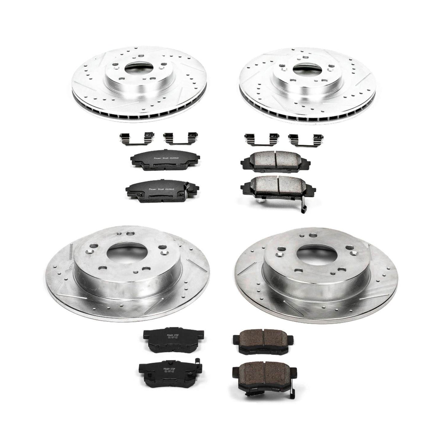 PowerStop Power Stop 06-11 Honda Civic Front & Rear Z23 Evolution Sport Brake Kit K2440