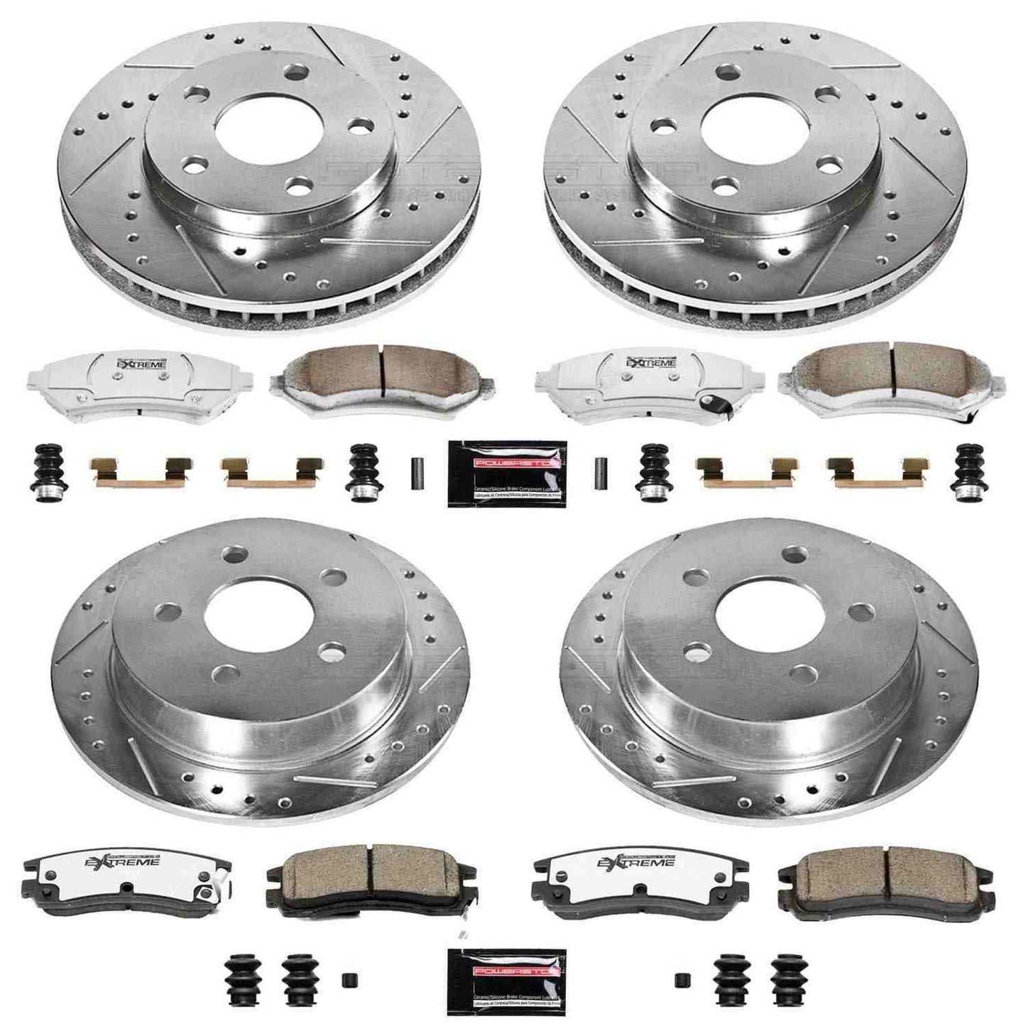 PowerStop Power Stop 04-05 Buick Century Front & Rear Z26 Street Warrior Brake Kit K2554-26