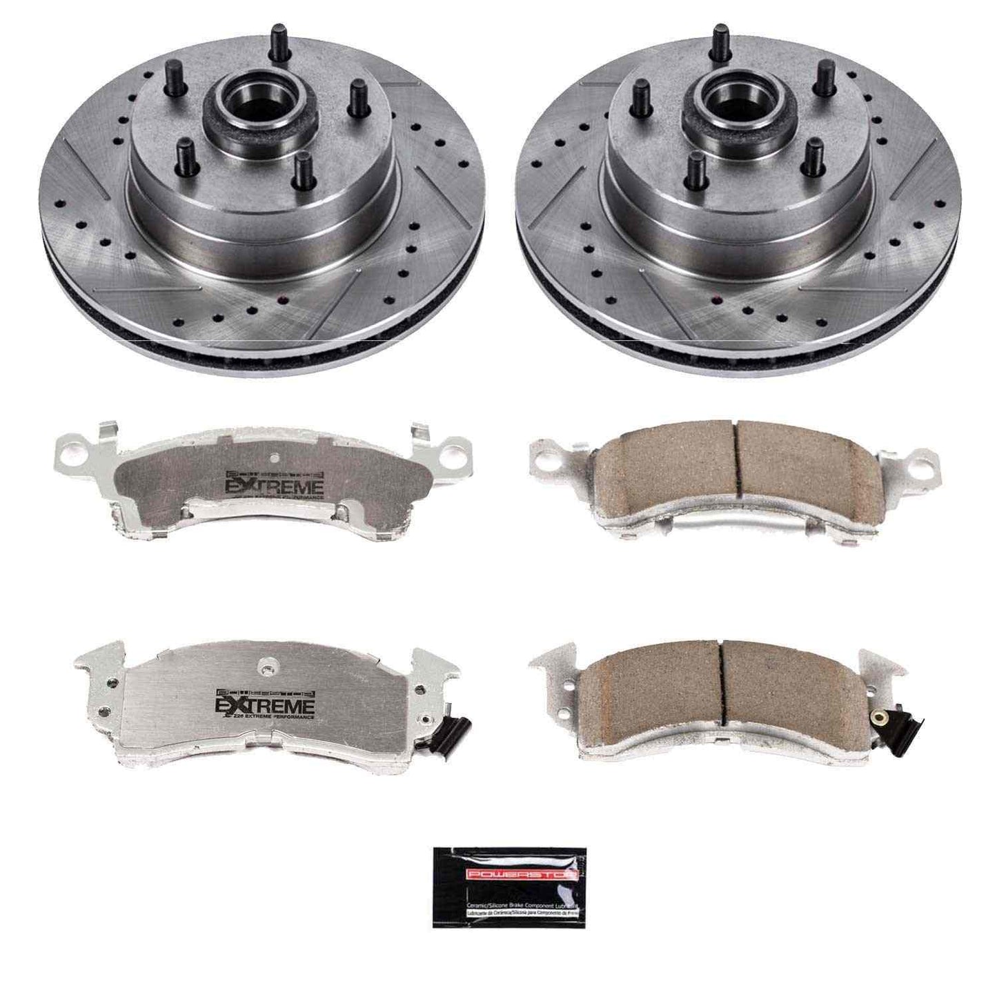 PowerStop Power Stop 73-74 Buick Apollo Front Z26 Street Warrior Brake Kit K2579-26