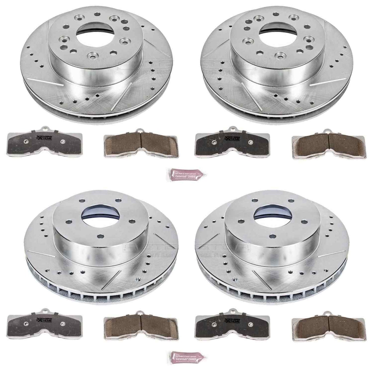 PowerStop Power Stop 63-82 Chevrolet Corvette Front & Rear Z26 Street Warrior Brake Kit K2597-26
