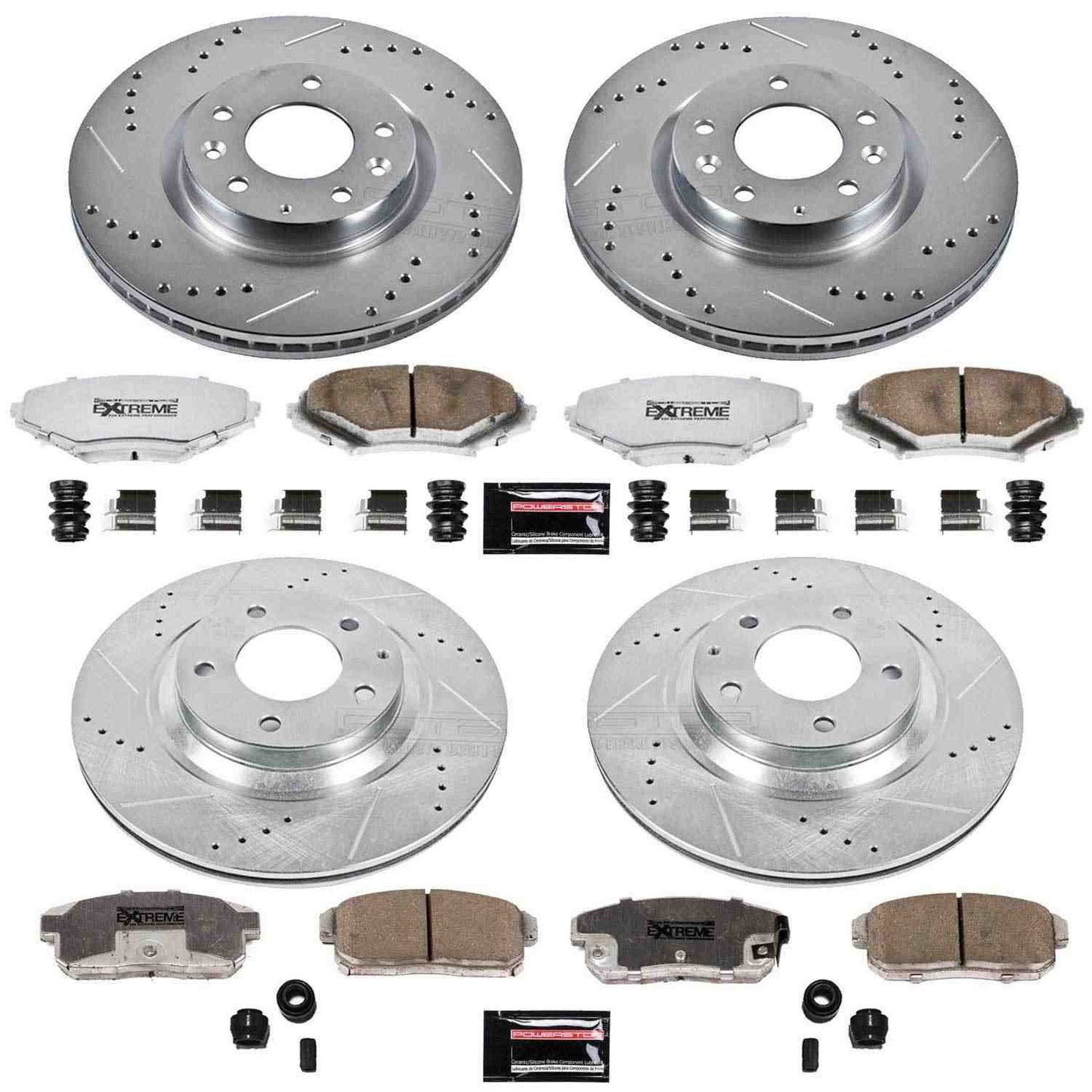 PowerStop Power Stop 04-08 Mazda RX-8 Front & Rear Z26 Street Warrior Brake Kit K2725-26