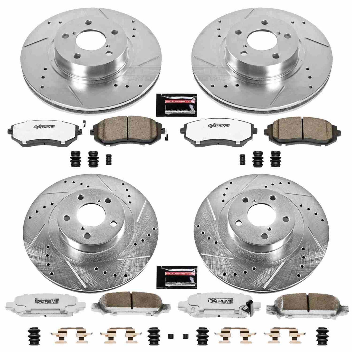 PowerStop Power Stop 03-06 Subaru Baja Front & Rear Z26 Street Warrior Brake Kit K2751-26