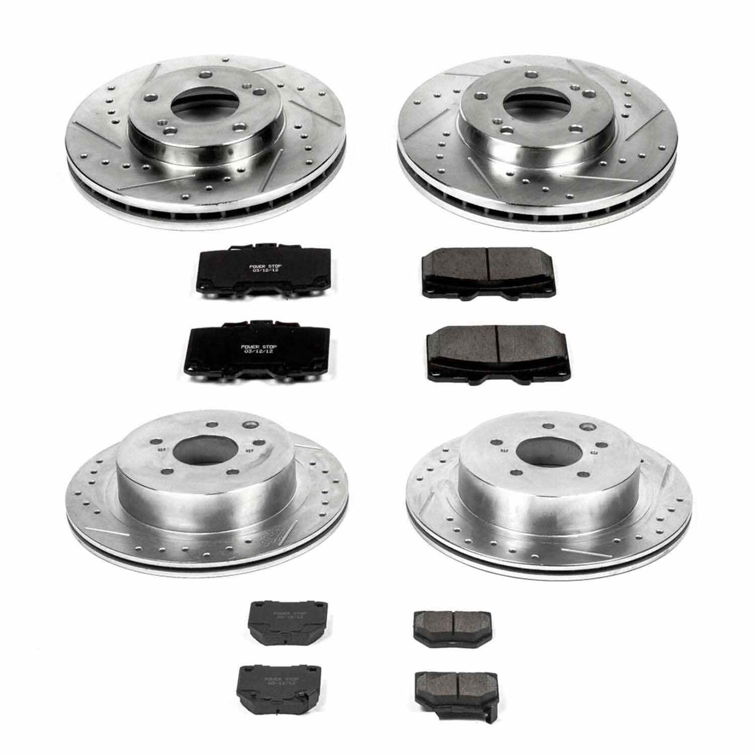 Power Stop 89-96 Nissan 300ZX Front & Rear Z23 Evolution Sport Brake Kit K2754
