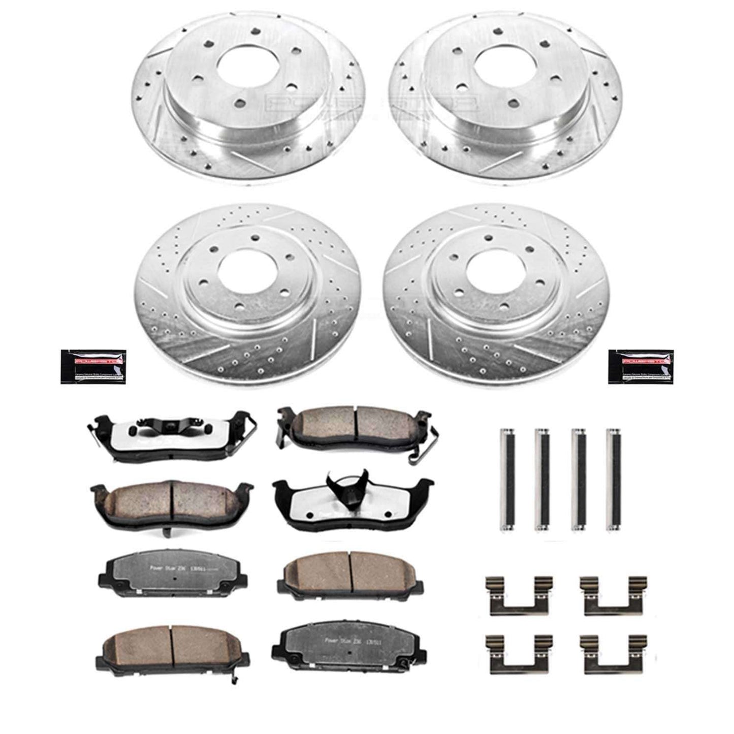 PowerStop Power Stop 08-10 Infiniti QX56 Front & Rear Z36 Truck & Tow Brake Kit K2805-36