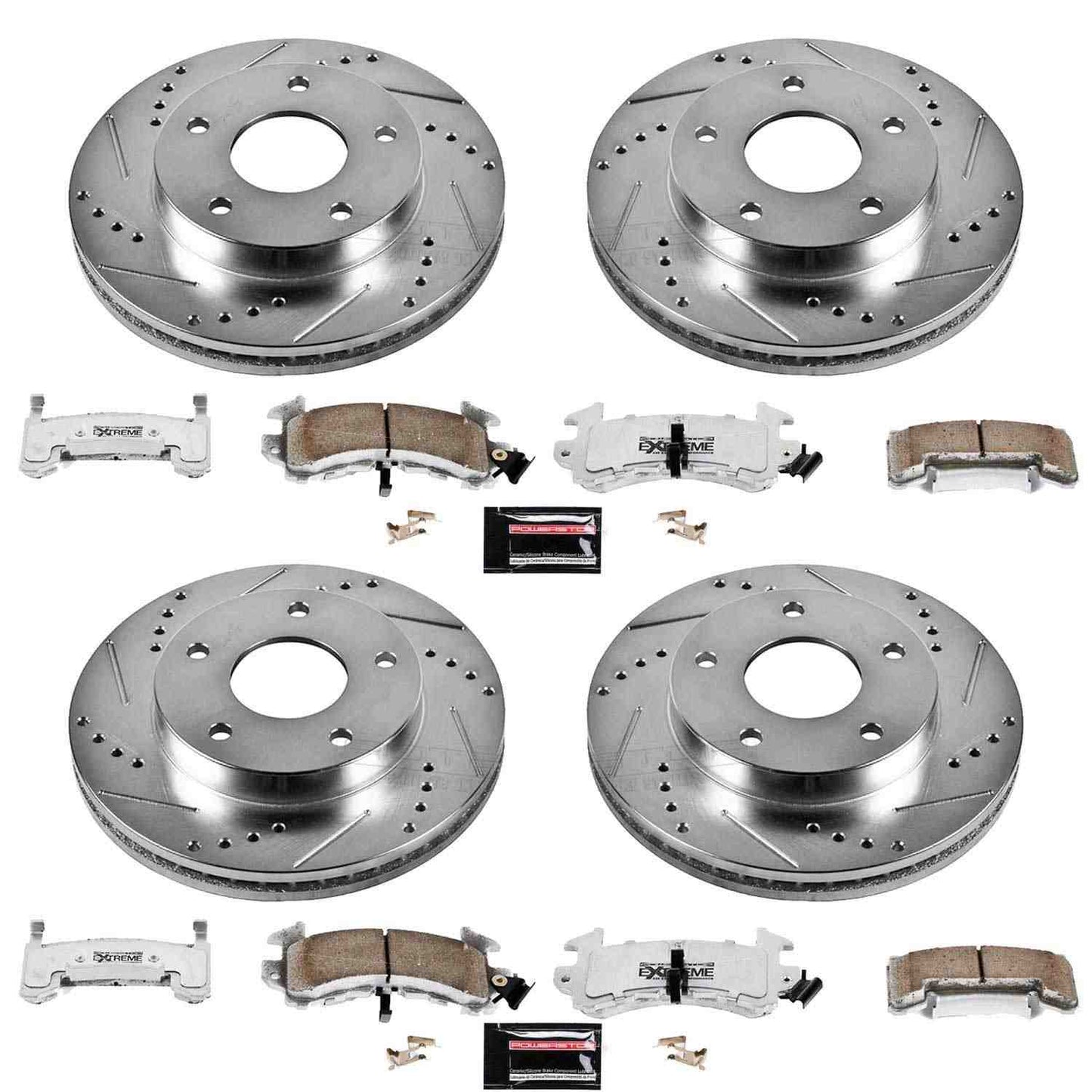 PowerStop Power Stop 79-85 Oldsmobile Toronado Front & Rear Z26 Street Warrior Brake Kit K2847-26