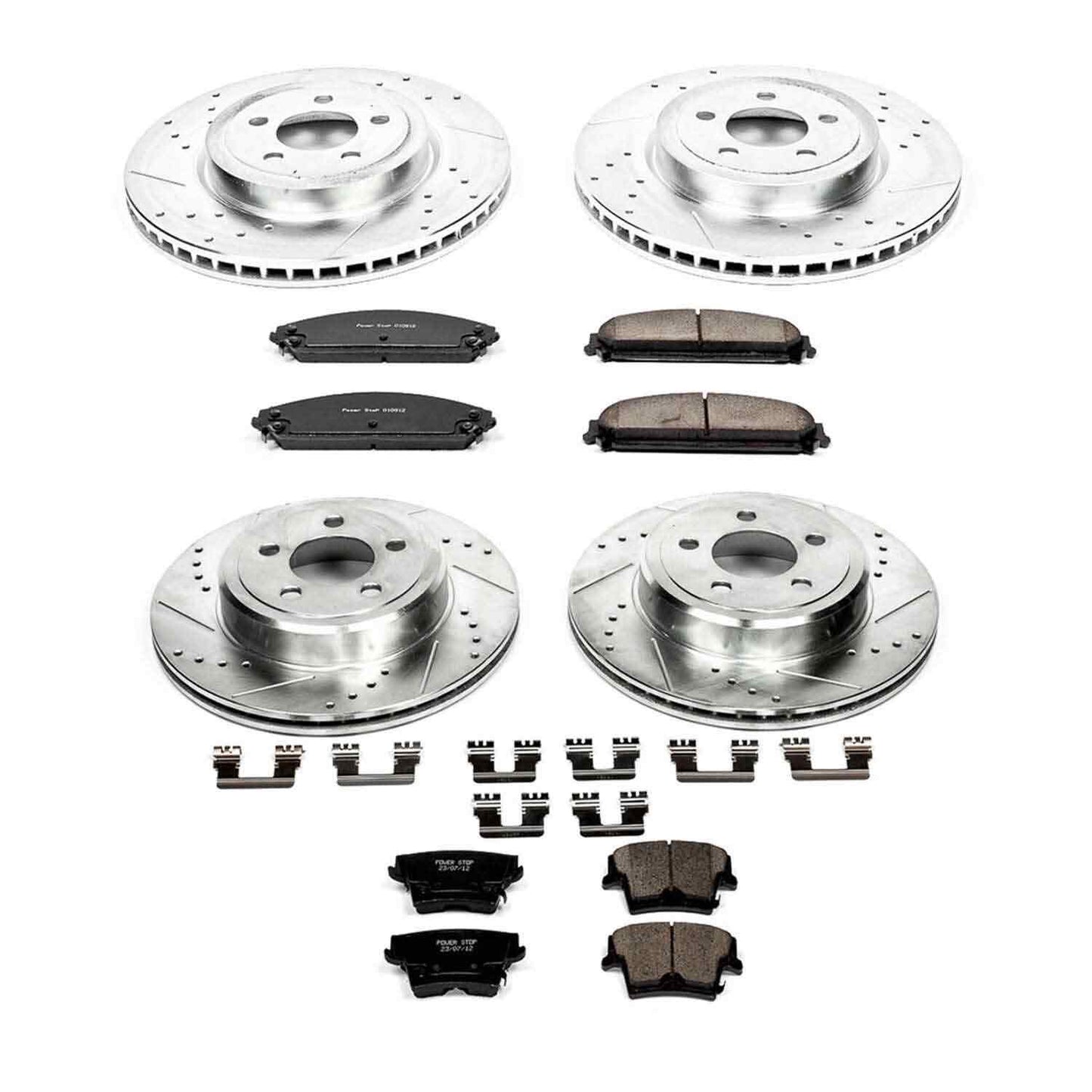 PowerStop Power Stop 05-18 Chrysler 300 Front & Rear Z23 Evolution Sport Brake Kit K2853