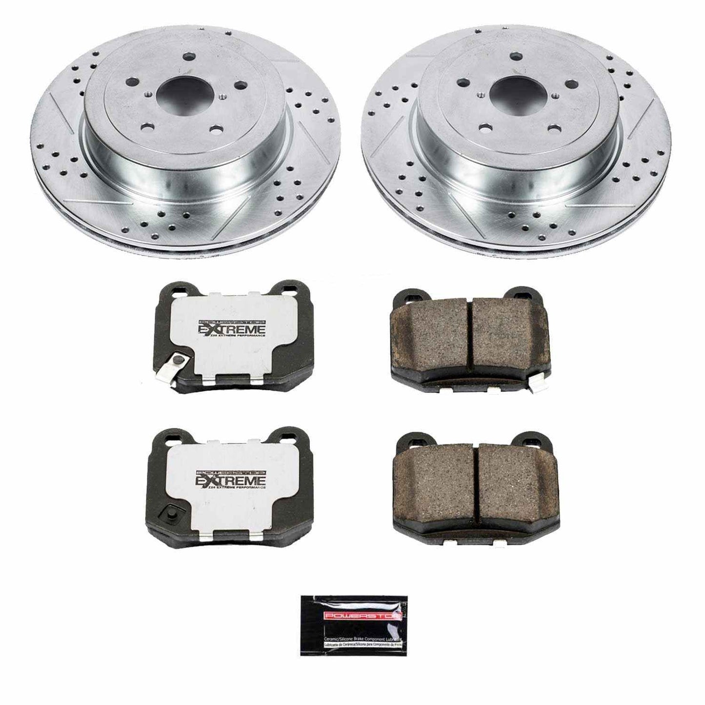 PowerStop Power Stop 05-07 Subaru Impreza Rear Z26 Street Warrior Brake Kit K2913-26