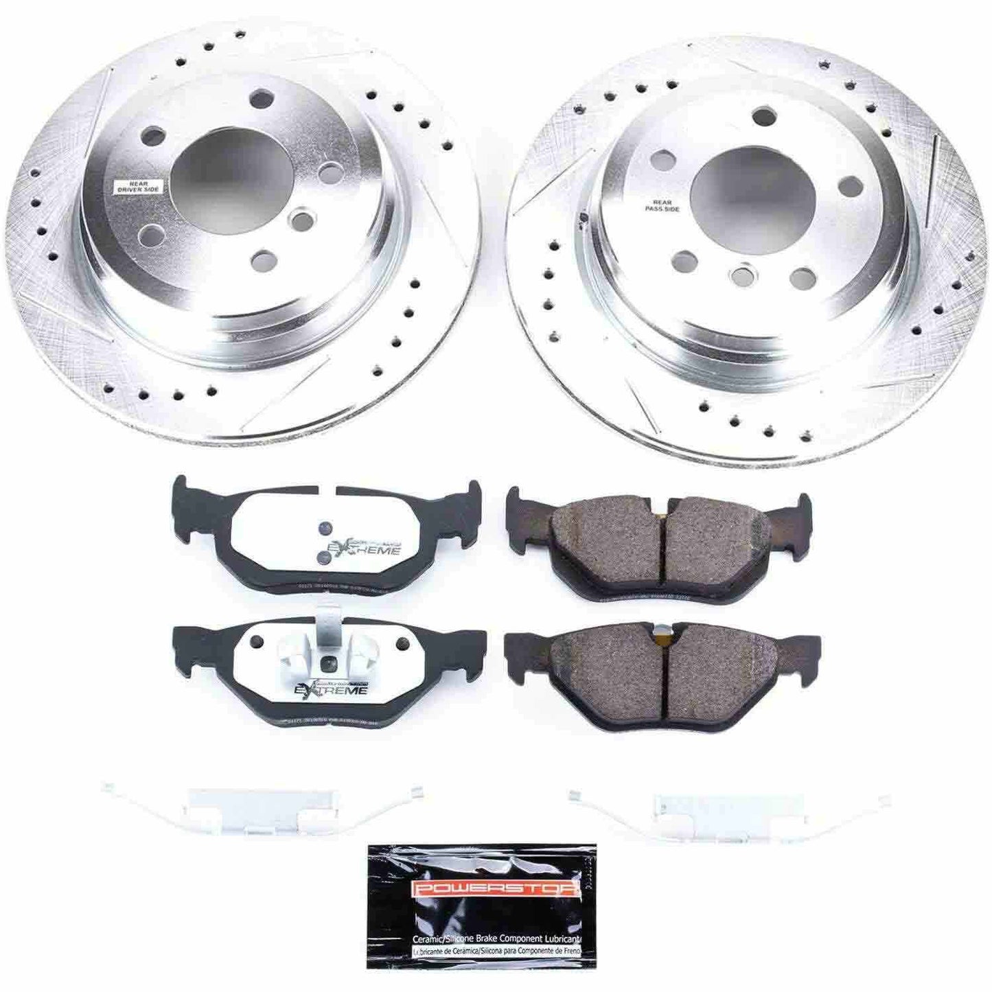 PowerStop Power Stop 2006 BMW 325xi Rear Z26 Street Warrior Brake Kit K3001-26