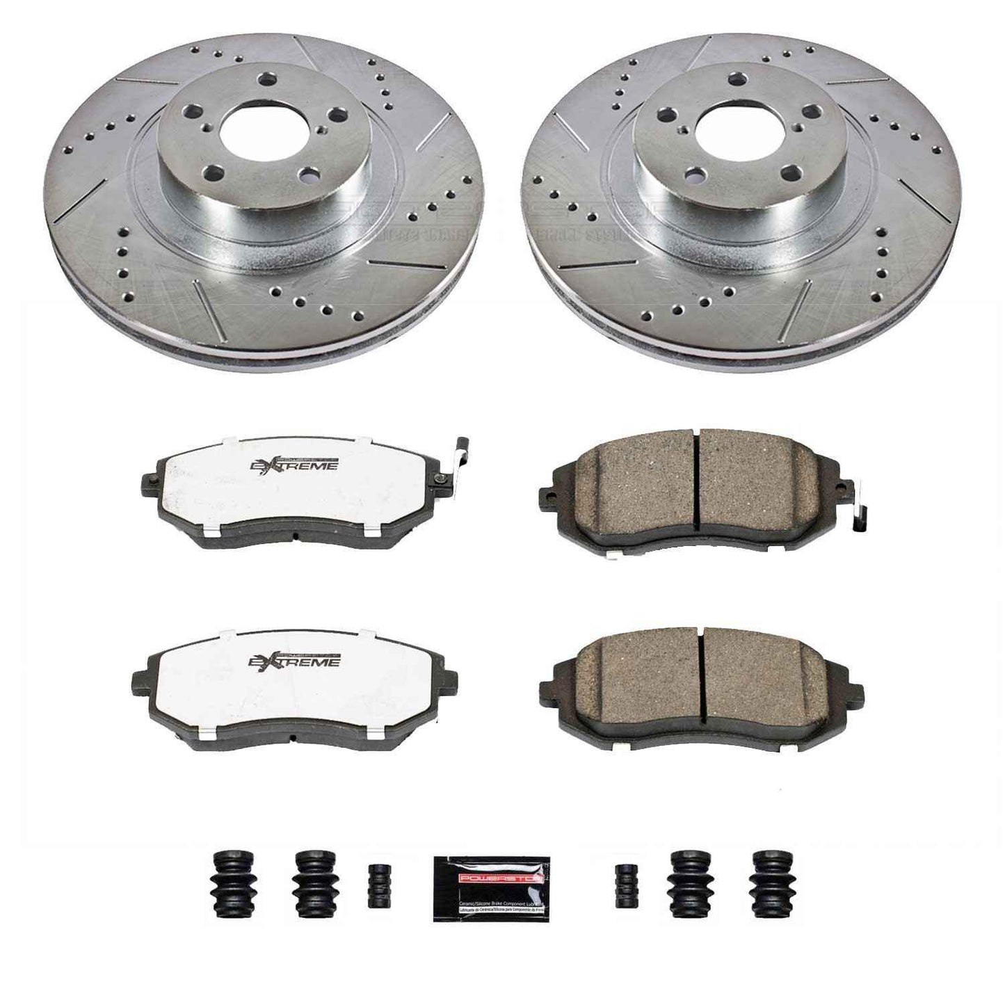 PowerStop Power Stop 04-06 Subaru Baja Front Z26 Street Warrior Brake Kit K3038-26
